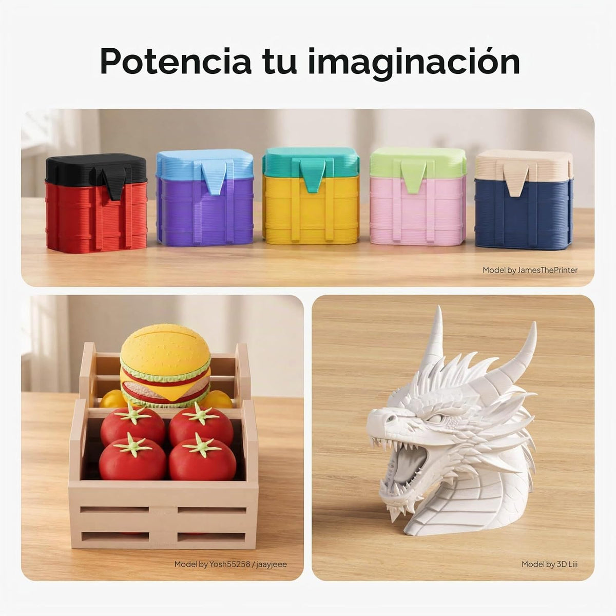 ELEGOO Filamento de impresora 3D PLA mate con carrete reutilizable,...