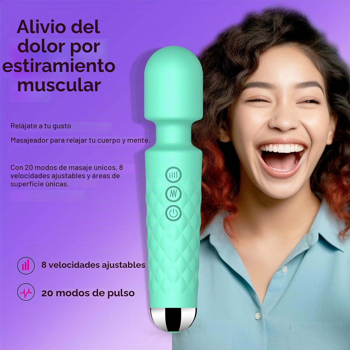 SANJIANKE Juguetes sexuales con varita vibradora, estimuladores de...