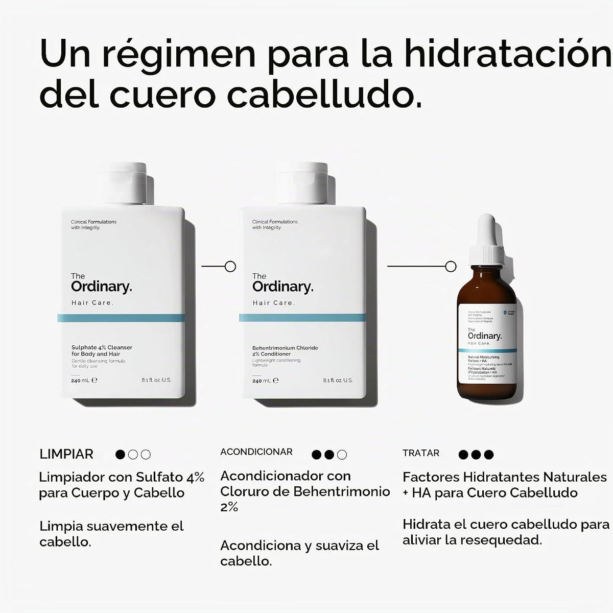 The Ordinary Hair Care Factores hidratantes naturales + ácido hialu...