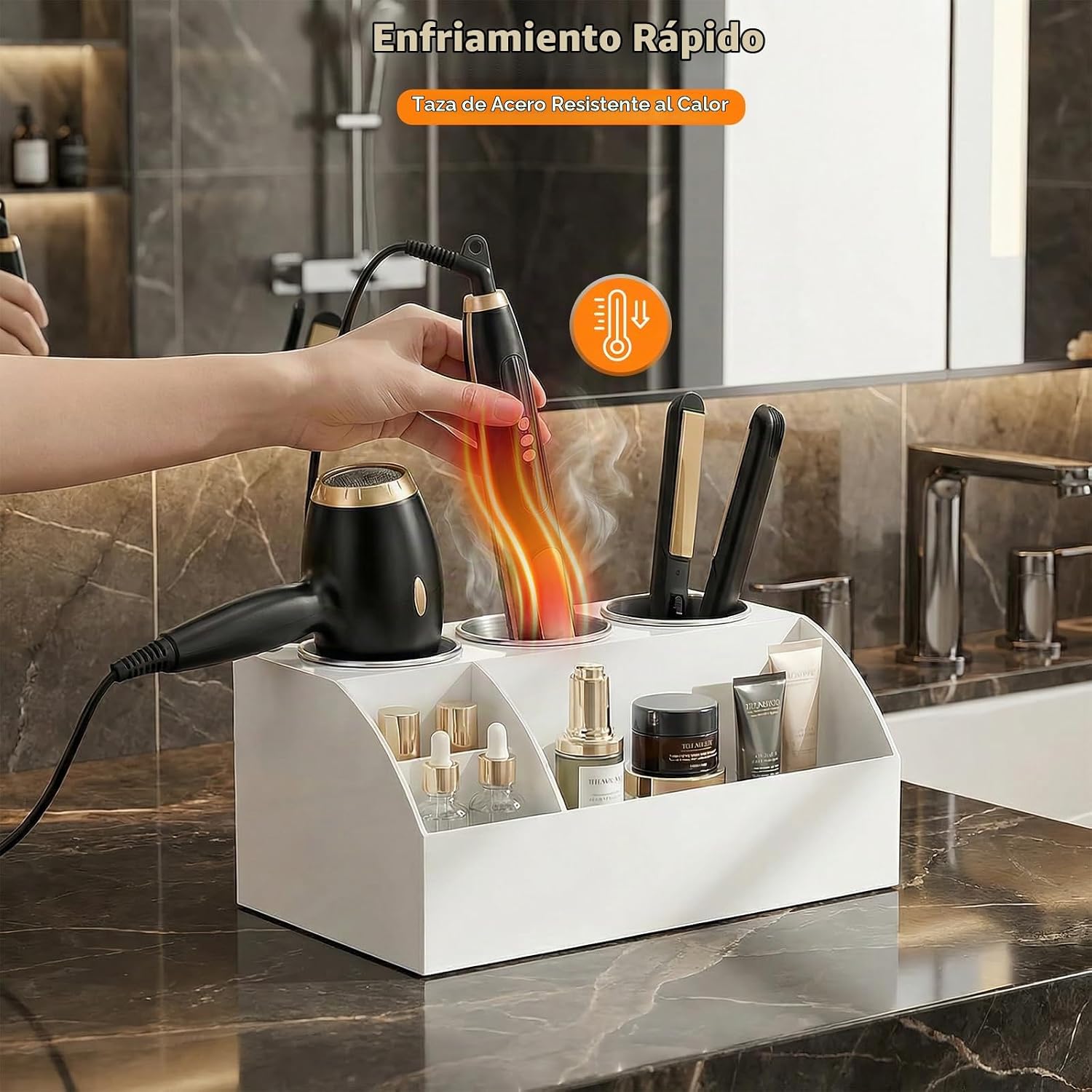 Organizador de herramientas para el cabello, organizador y almacena...