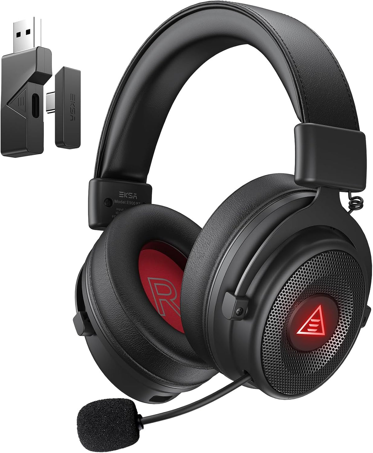 EKSA Auriculares USB para juegos para PC, auriculares de computador...