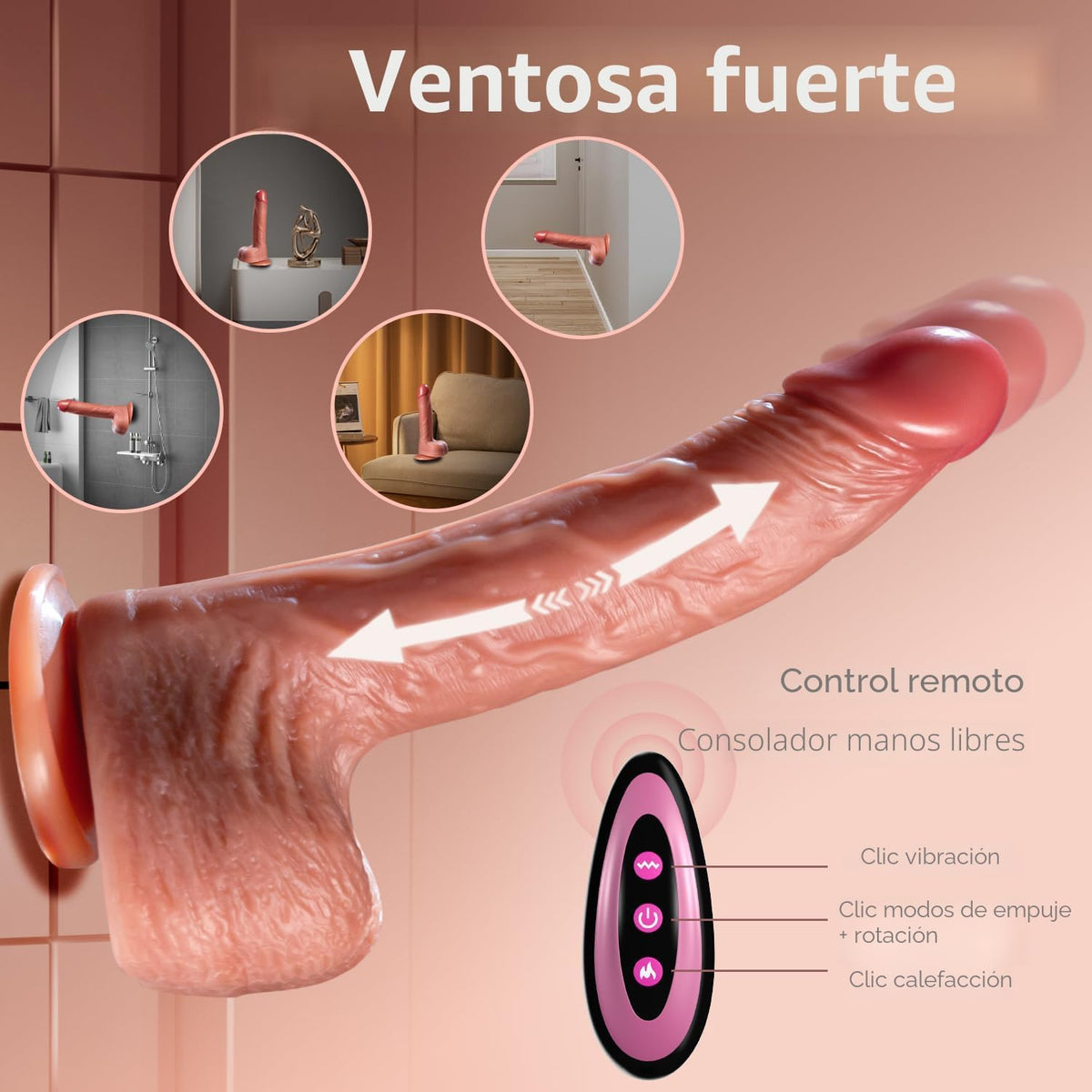 Vibrador realista vibrador juguetes sexuales para mujeres, consolad...