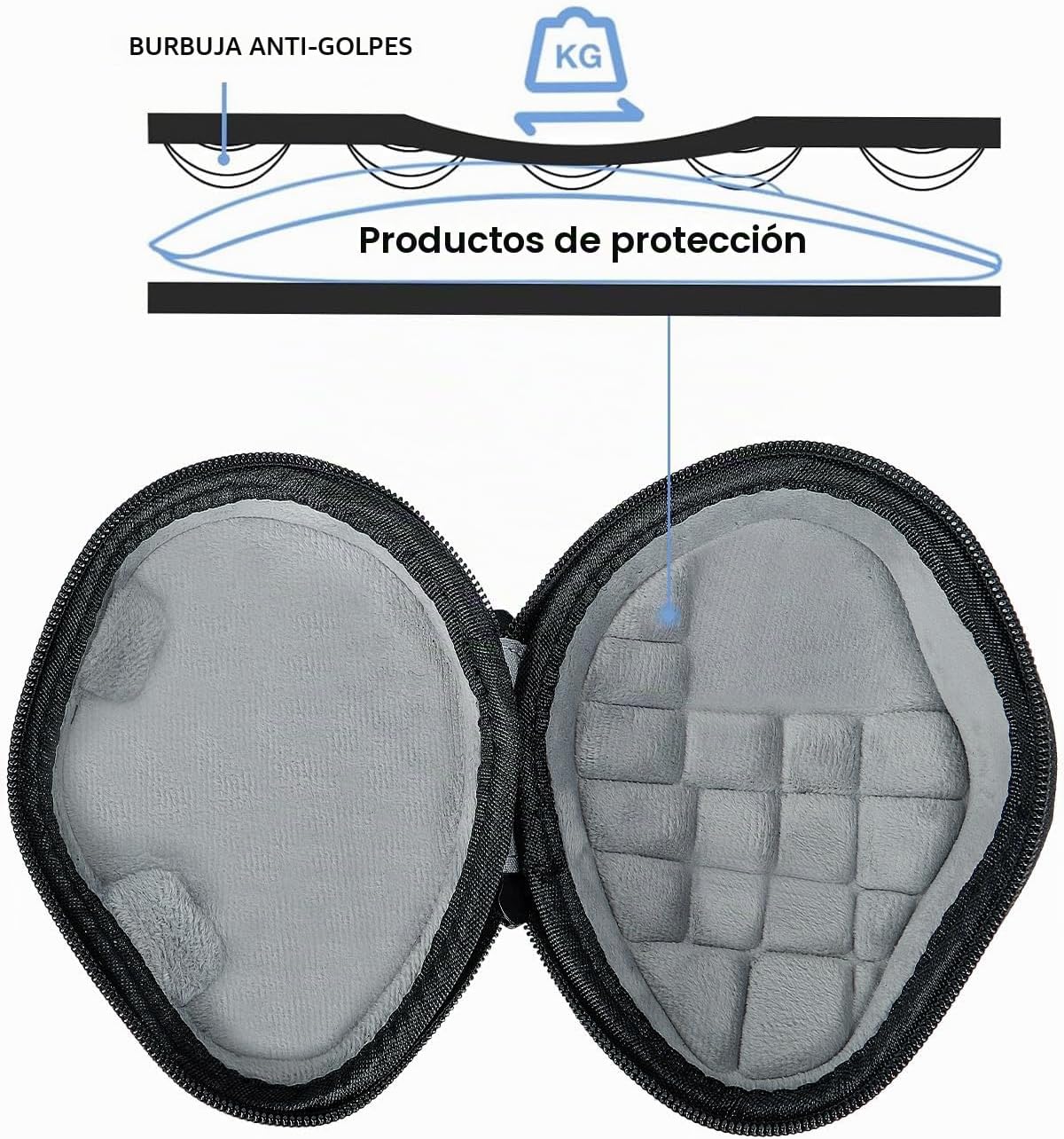 Ratón inalámbrico Trackball, ángulo ajustable recargable, con estuc...