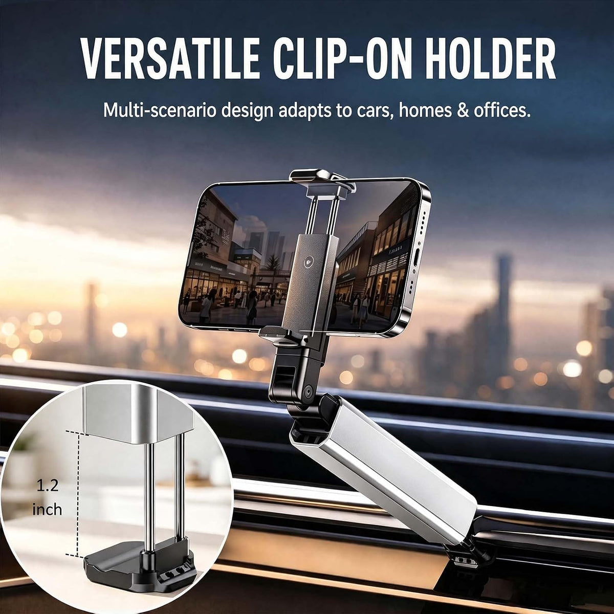 XIYIASUN Travel Essentials - Soporte para teléfono de avión, abraza...