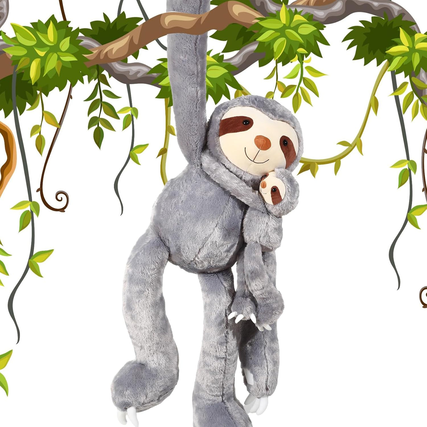 Libima 2 piezas de peluche de perezoso gigante de regalo para niños...