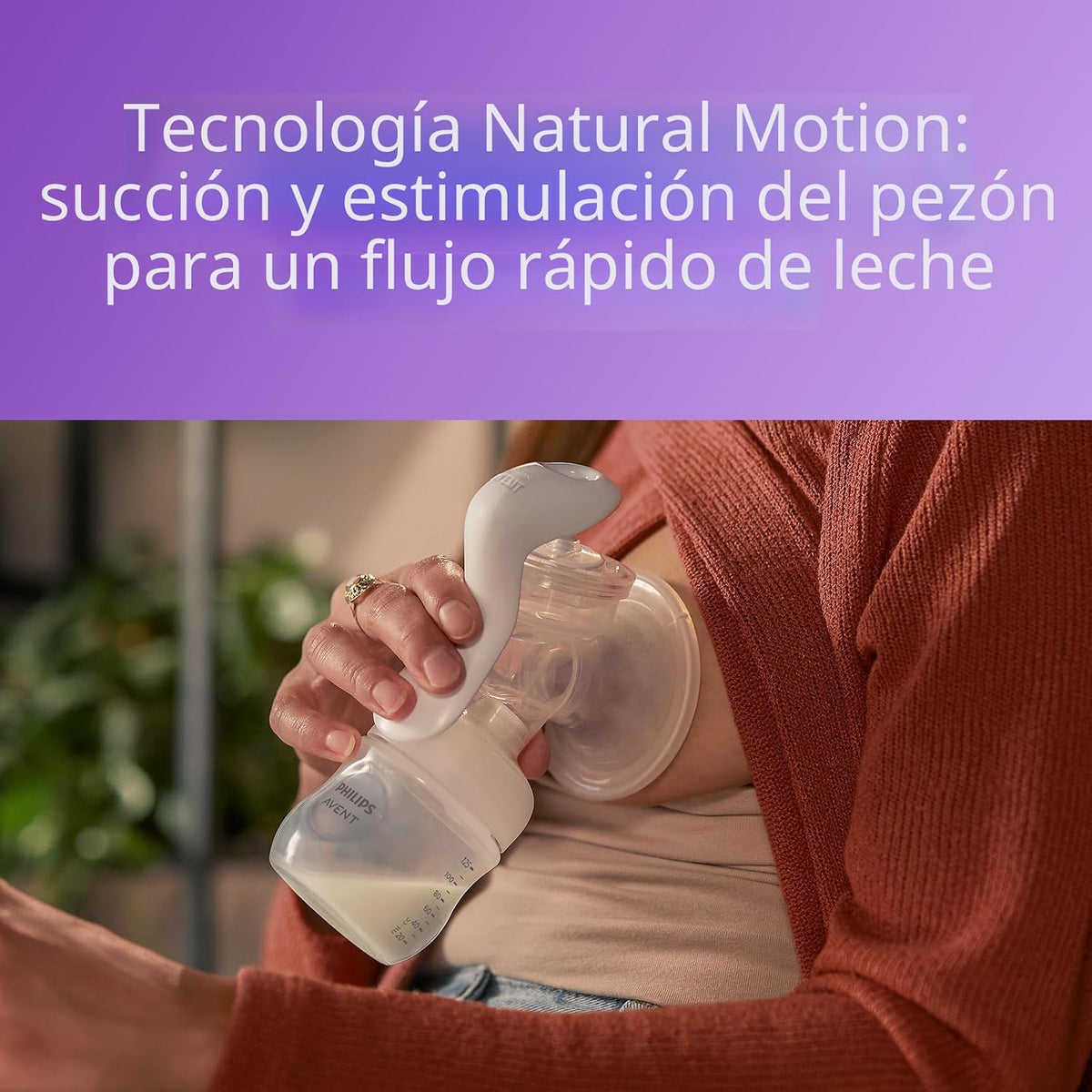 Philips Avent Extractor de leche manual, bombeo fácil con tecnologí...