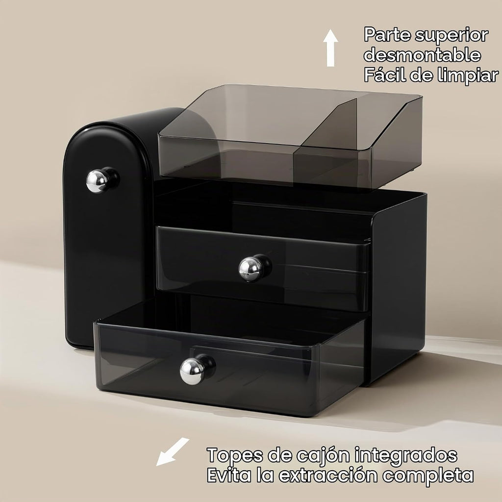 HBlife Organizador de maquillaje para encimera con cajones, organiz...