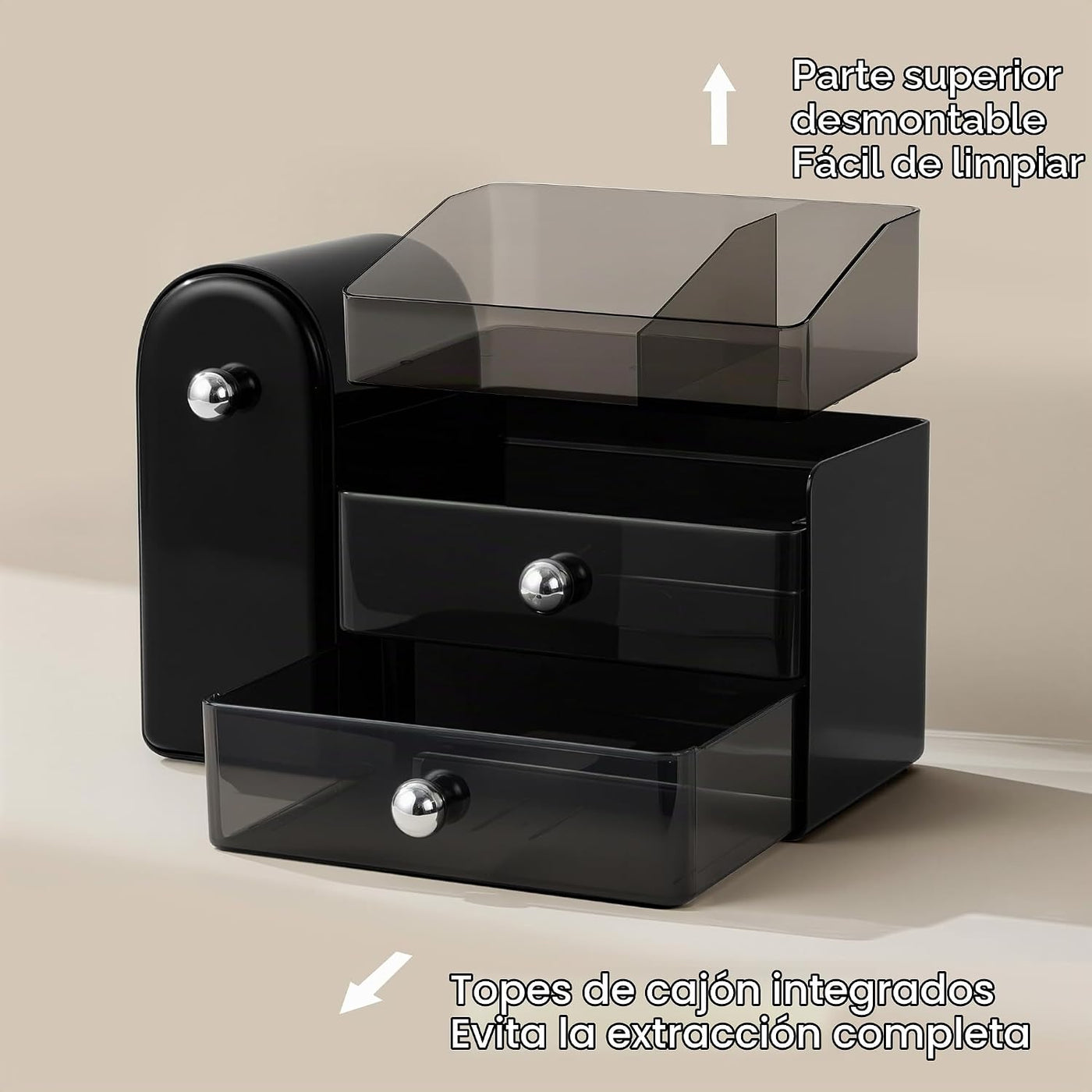 HBlife Organizador de maquillaje para encimera con cajones, organiz...