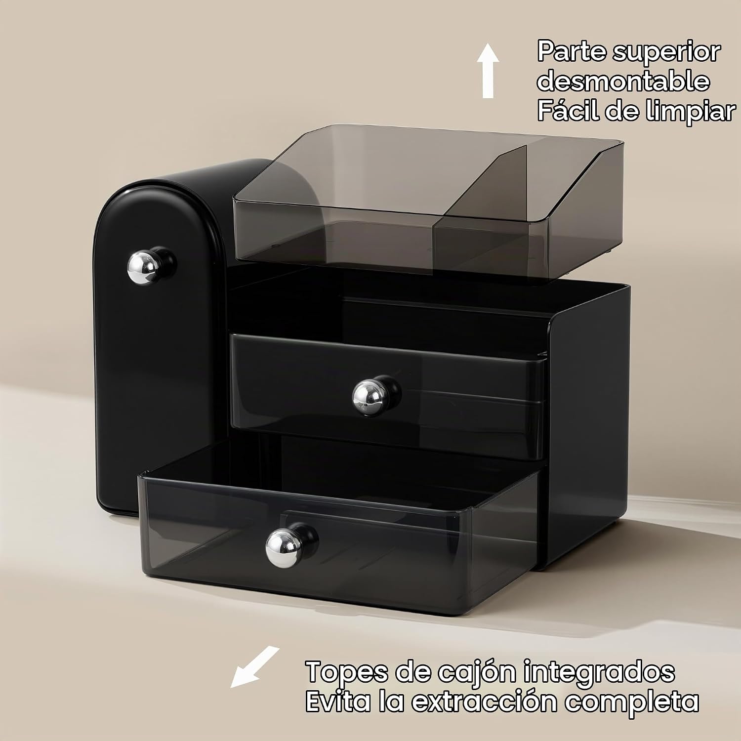 HBlife Organizador de maquillaje para encimera con cajones, organiz...