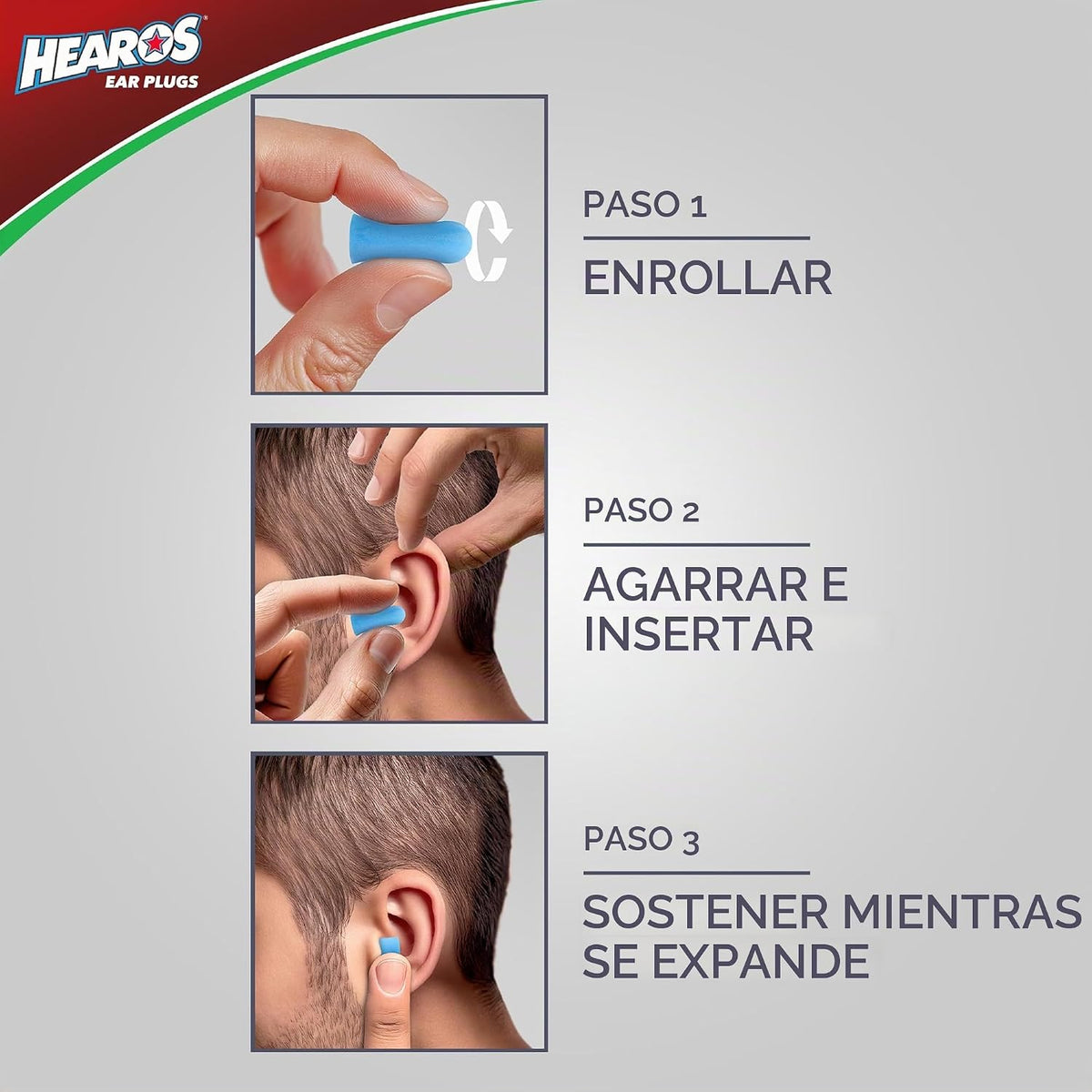 Tapones para oídos Hearos Xtreme Protección, 14 pares de espuma, HP...