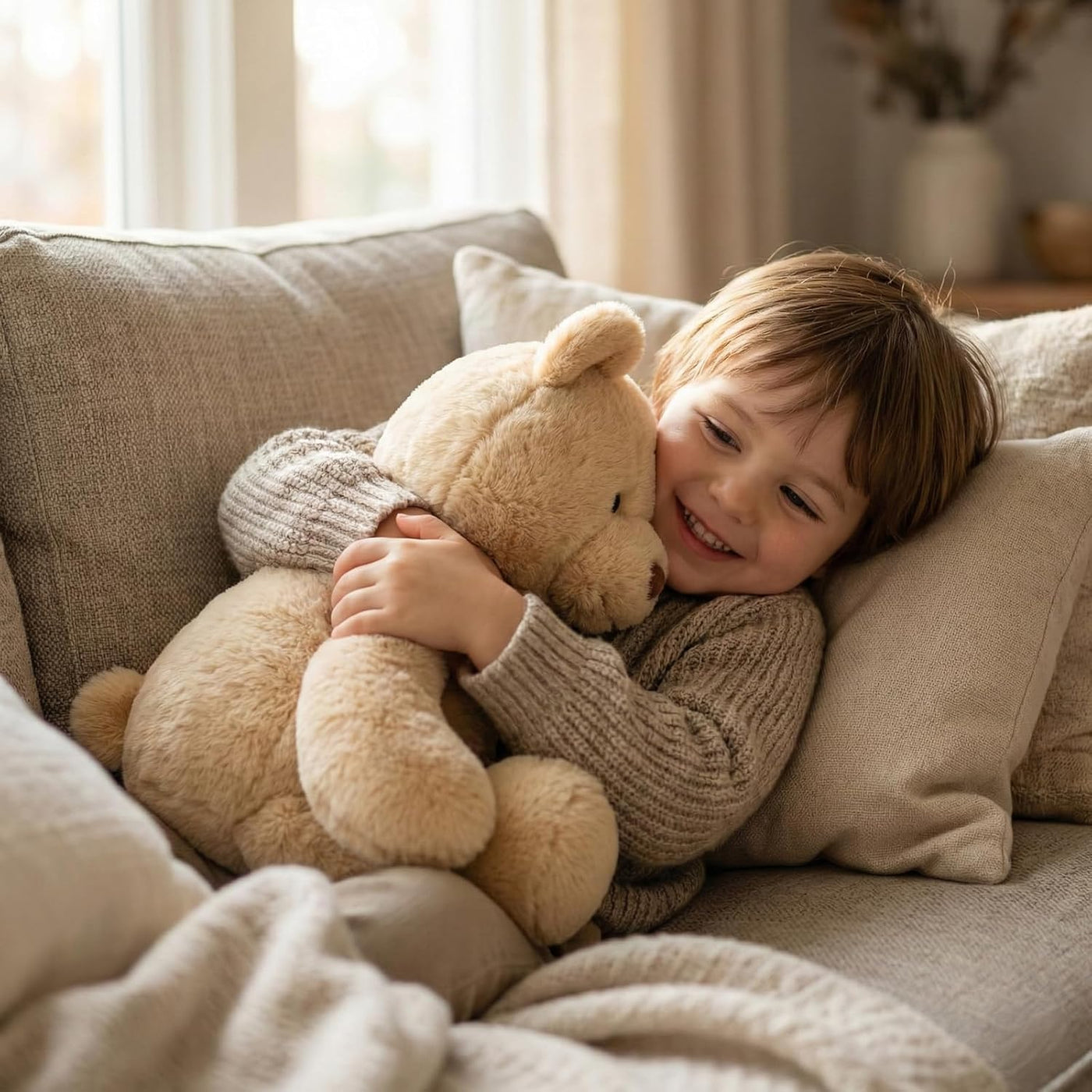 WEIGEDU Animal de peluche aderezable que se adapta a ropa de niños...
