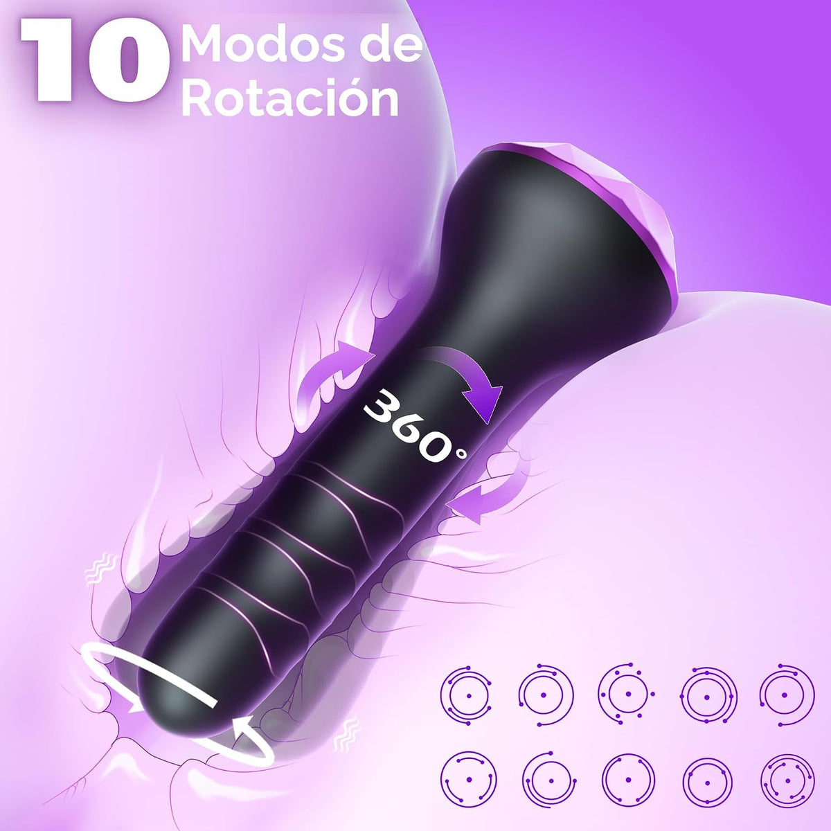 Juguetes anales vibratorios con tapón anal, masajeador de próstata...