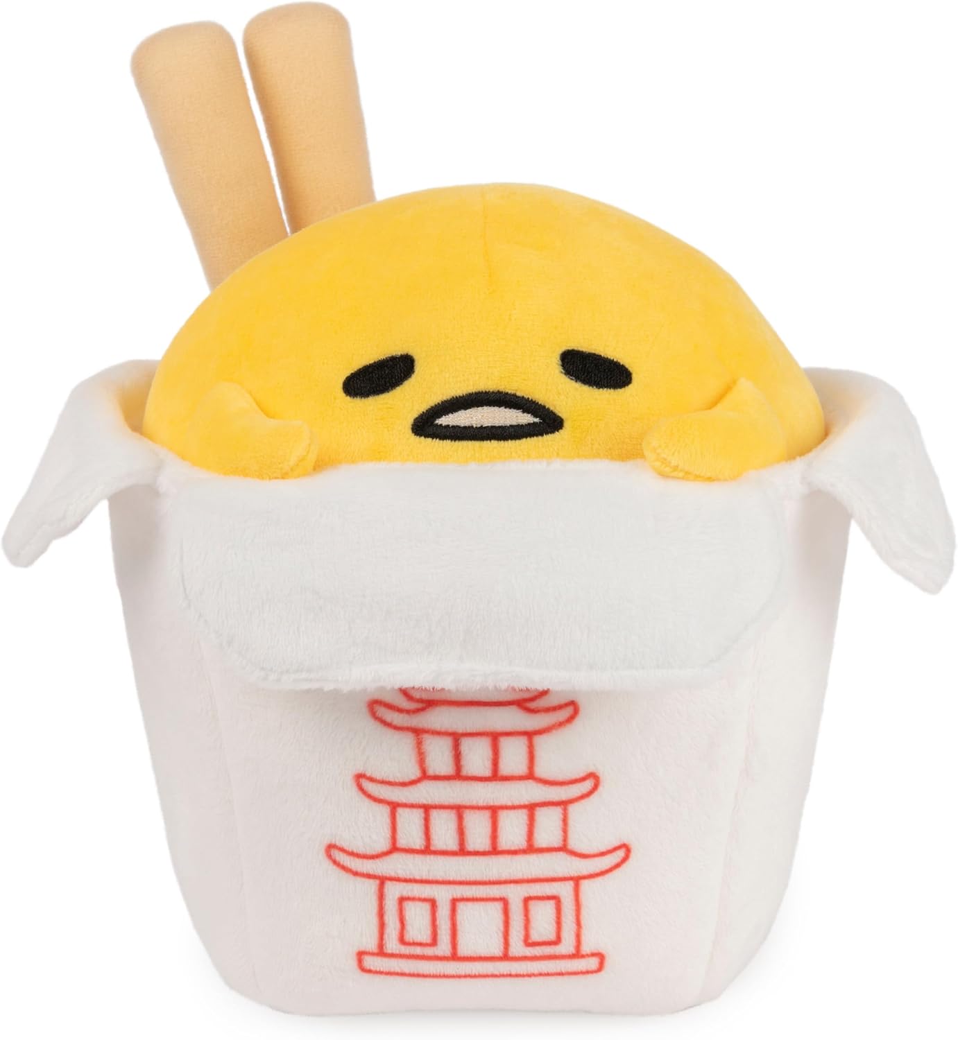 GUND Sanrio Take Out Gudetama - Juguete de peluche de huevo de 9 pu...