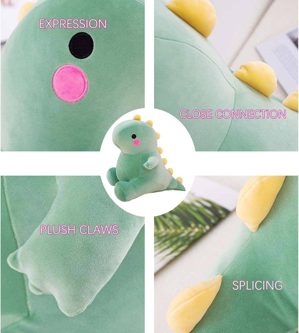DUANMUL Juguetes de peluche de dinosaurio lindos, juguetes de anima...