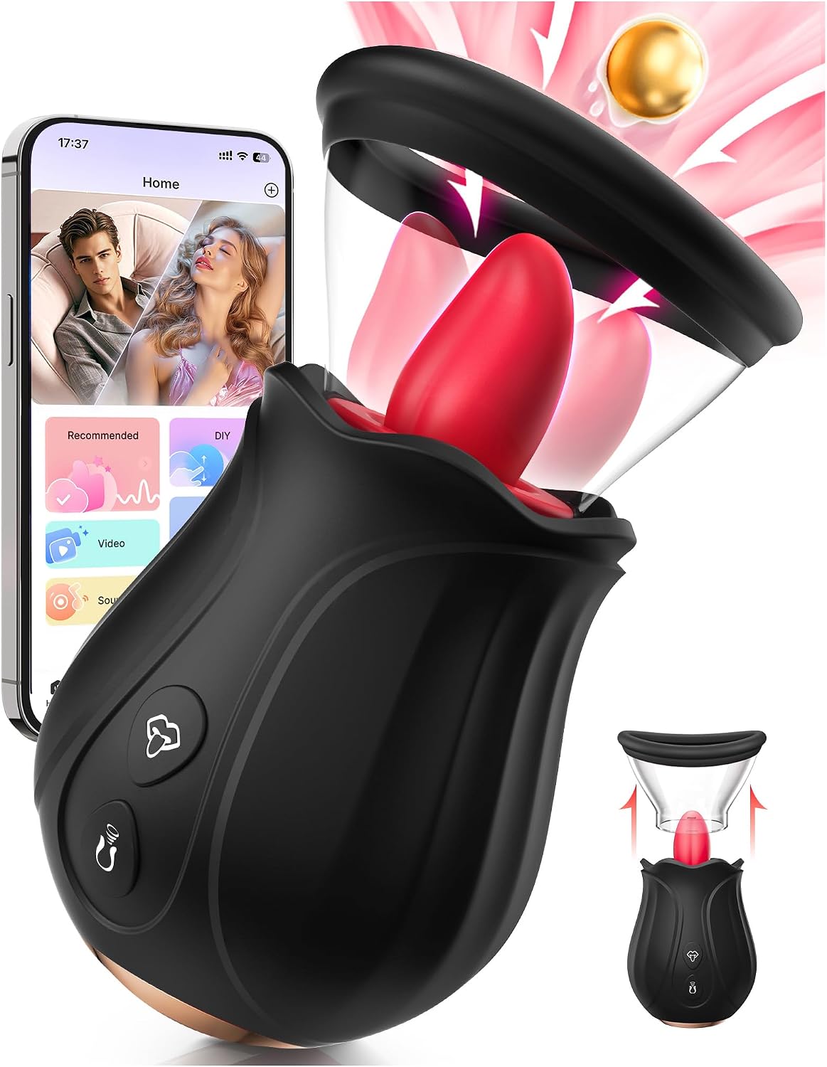 Juguetes sexuales con vibrador y consolador \u2013 AI APP Rose Toy...
