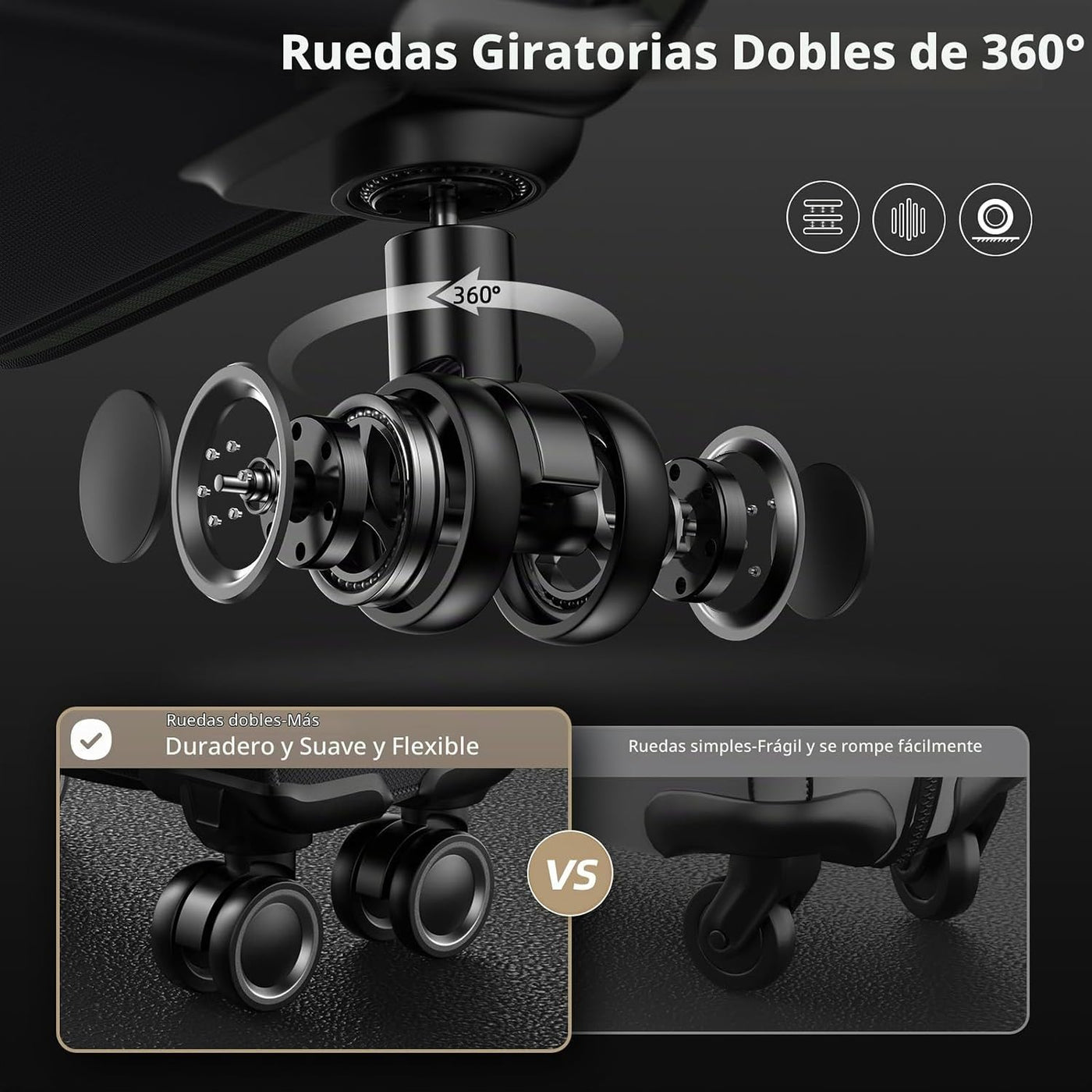 SHOWKOO - Juegos de 3 maletas blandas, expandibles, ligeras y durad...