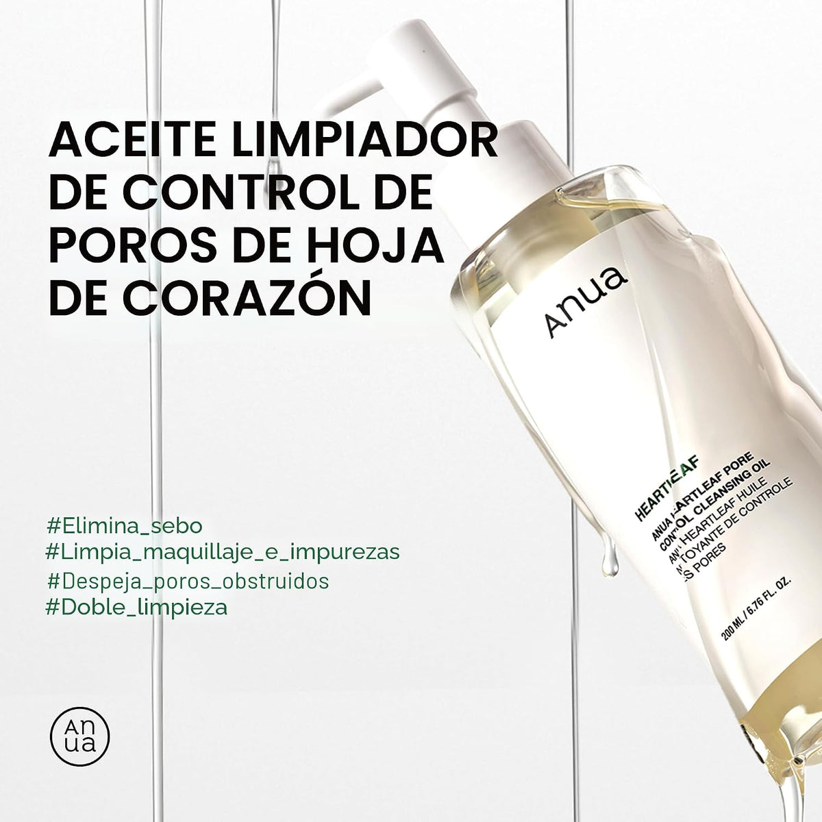 Kit para principiantes de piel de vidrio de 3 pasos Anua | Limpiado...