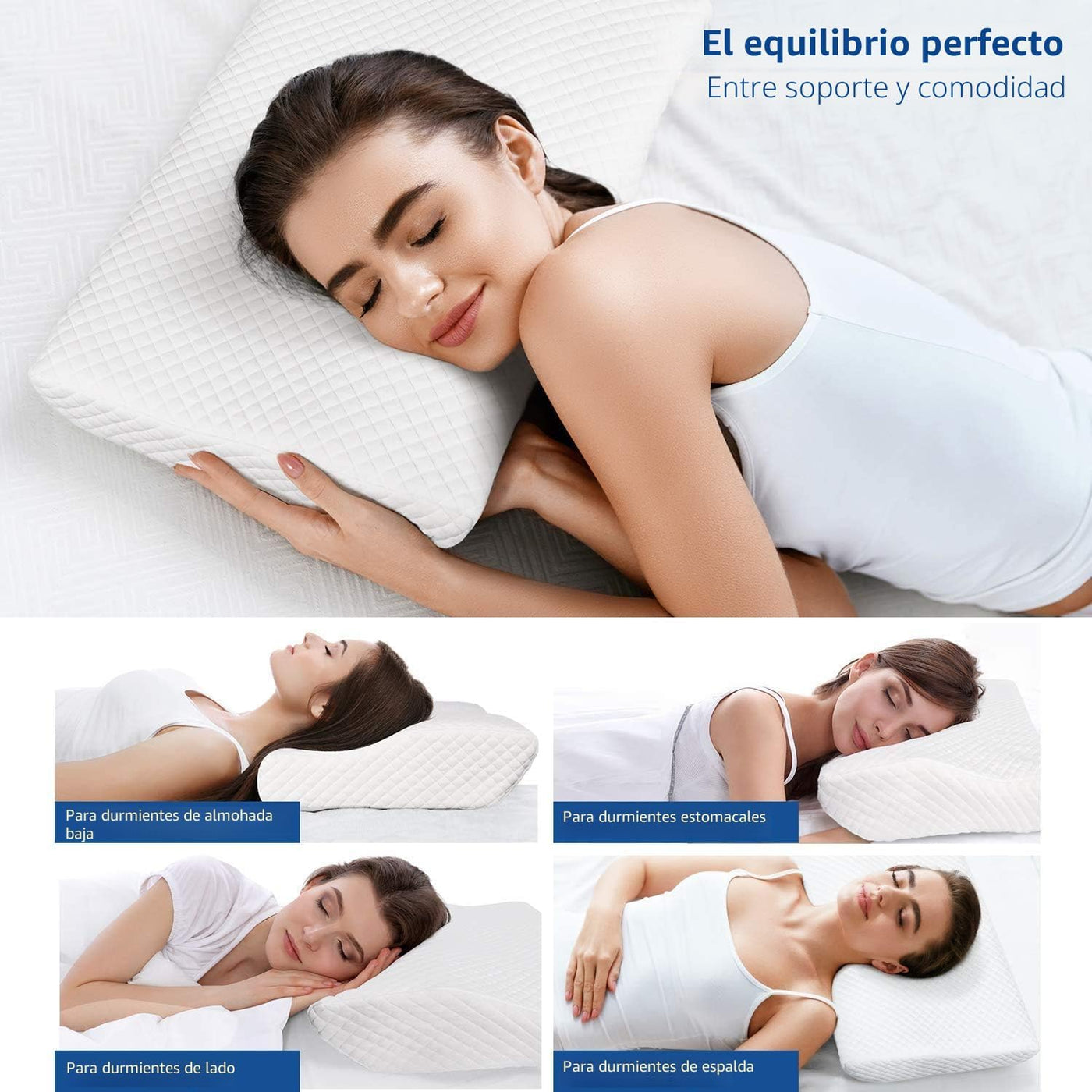 ZAMAT Almohada de espuma viscoelástica para aliviar el dolor de cue...