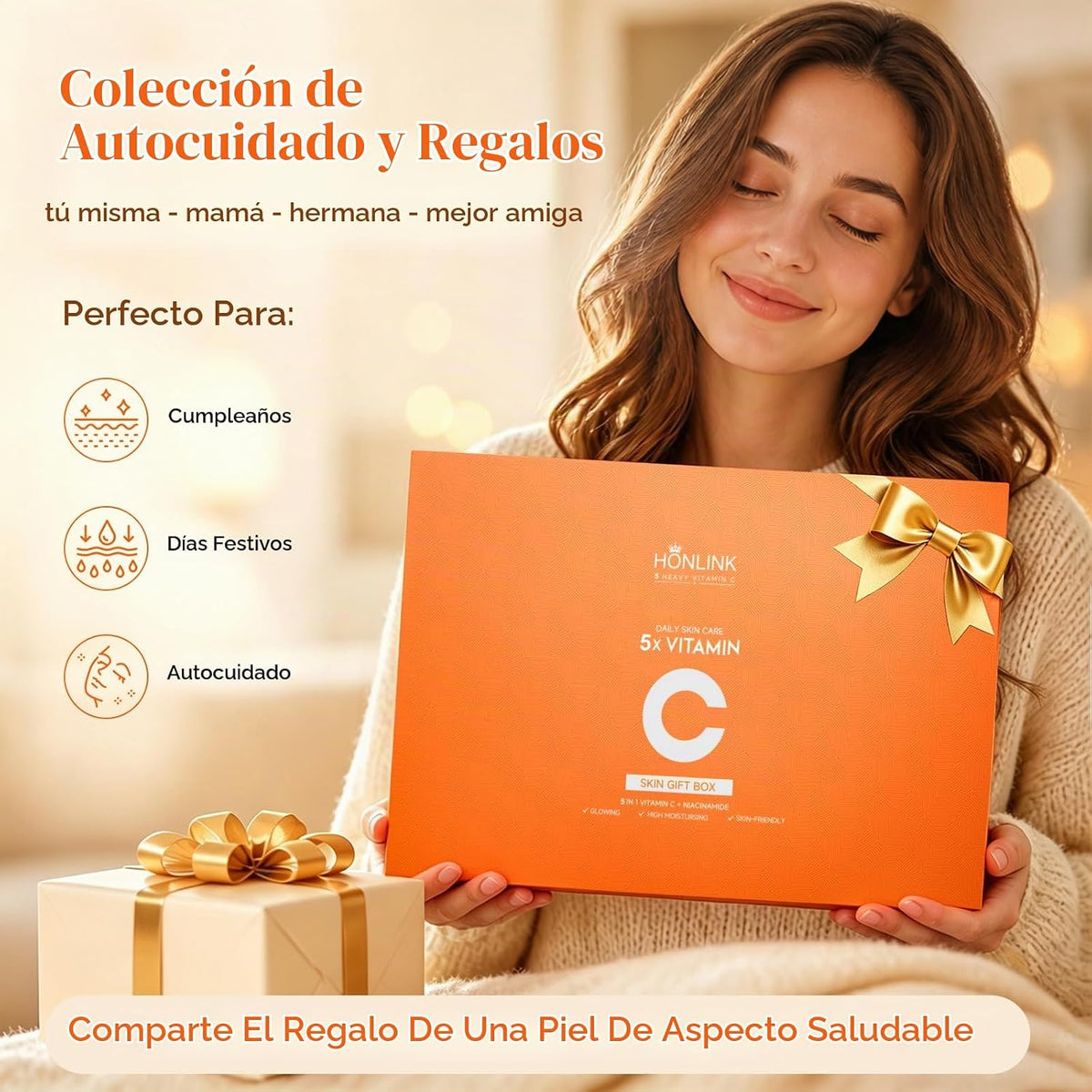 Set de cuidado de la piel con niacinamida de vitamina C, rutina dia...