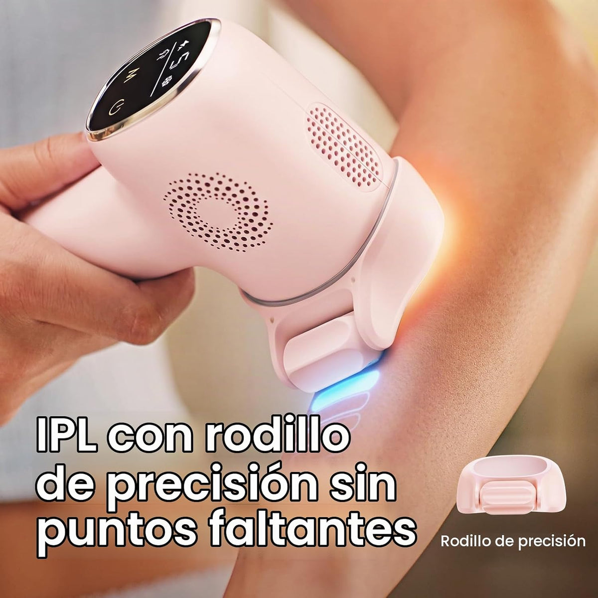 Wavytalk Depilación láser IPL, desnuda con rodillo de precisión par...
