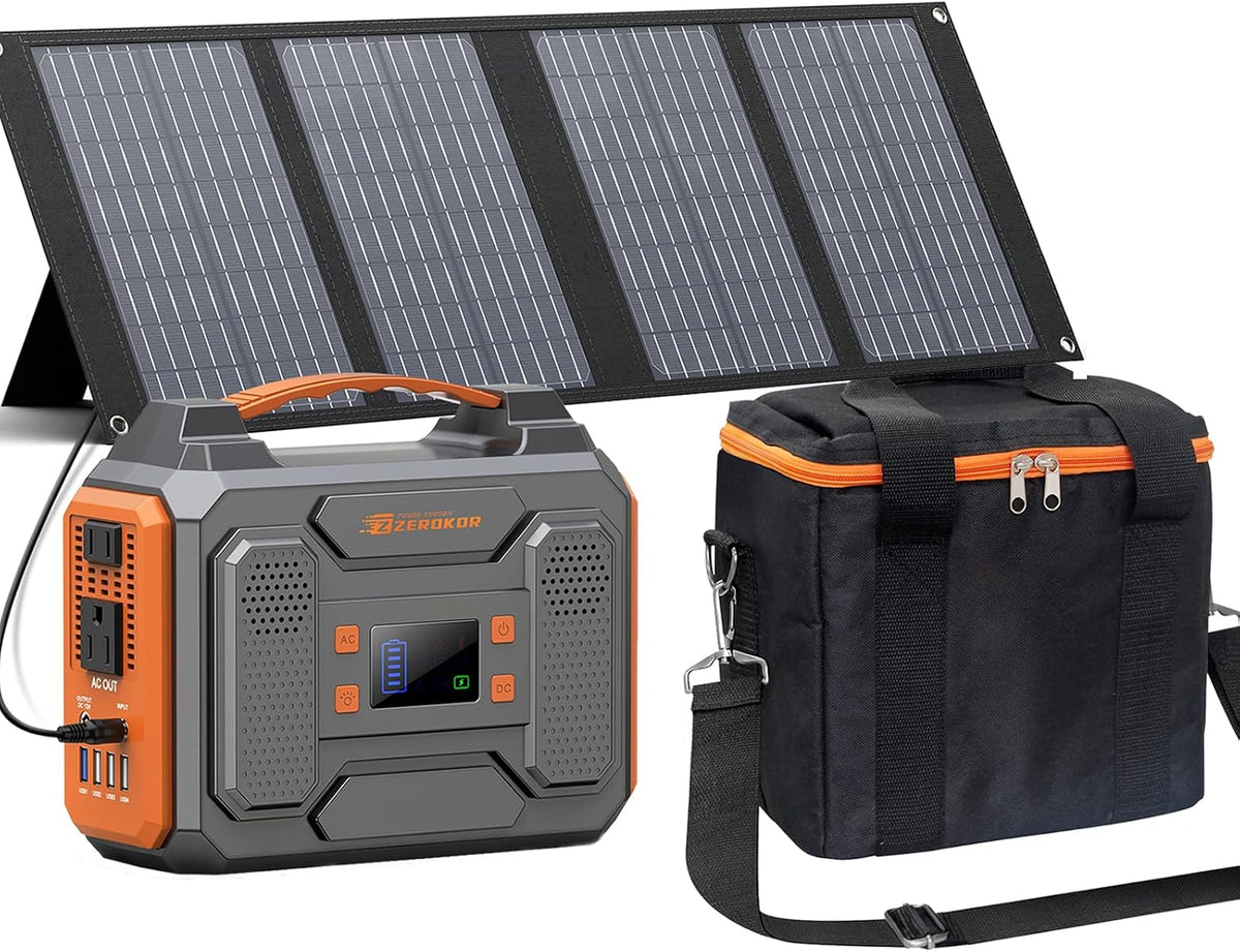 Estación de energía portátil con panel solar de 40 W, generador sol...