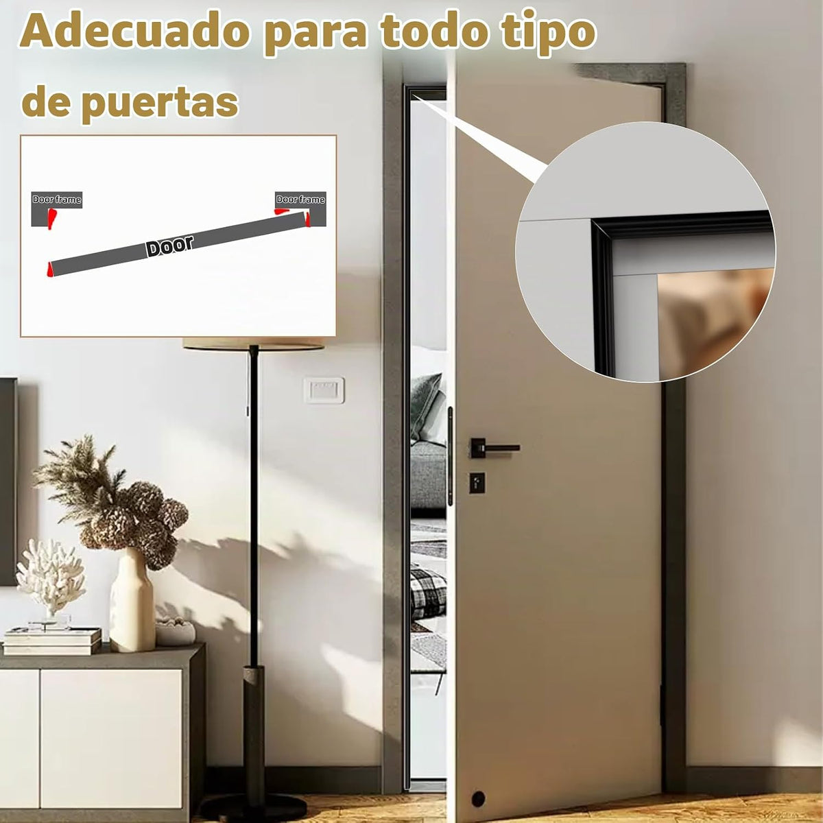 3 piezas × 196" de cinta selladora de espuma en forma de cuña p...