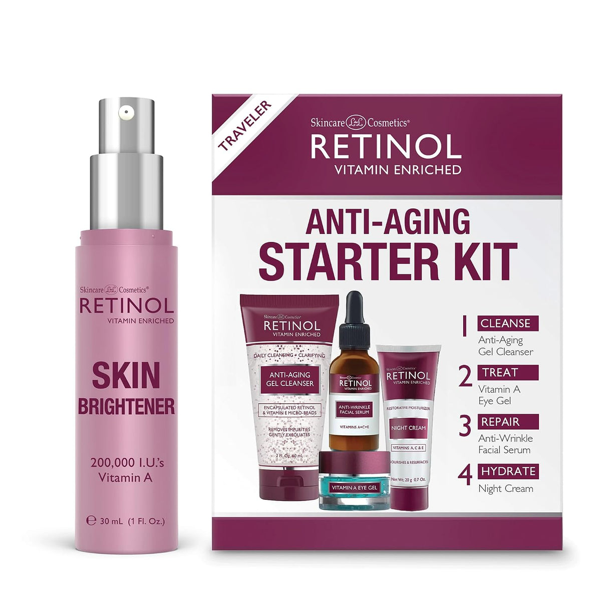 Aclarador de piel con retinol \u2013 Corrector de tono de piel suav...