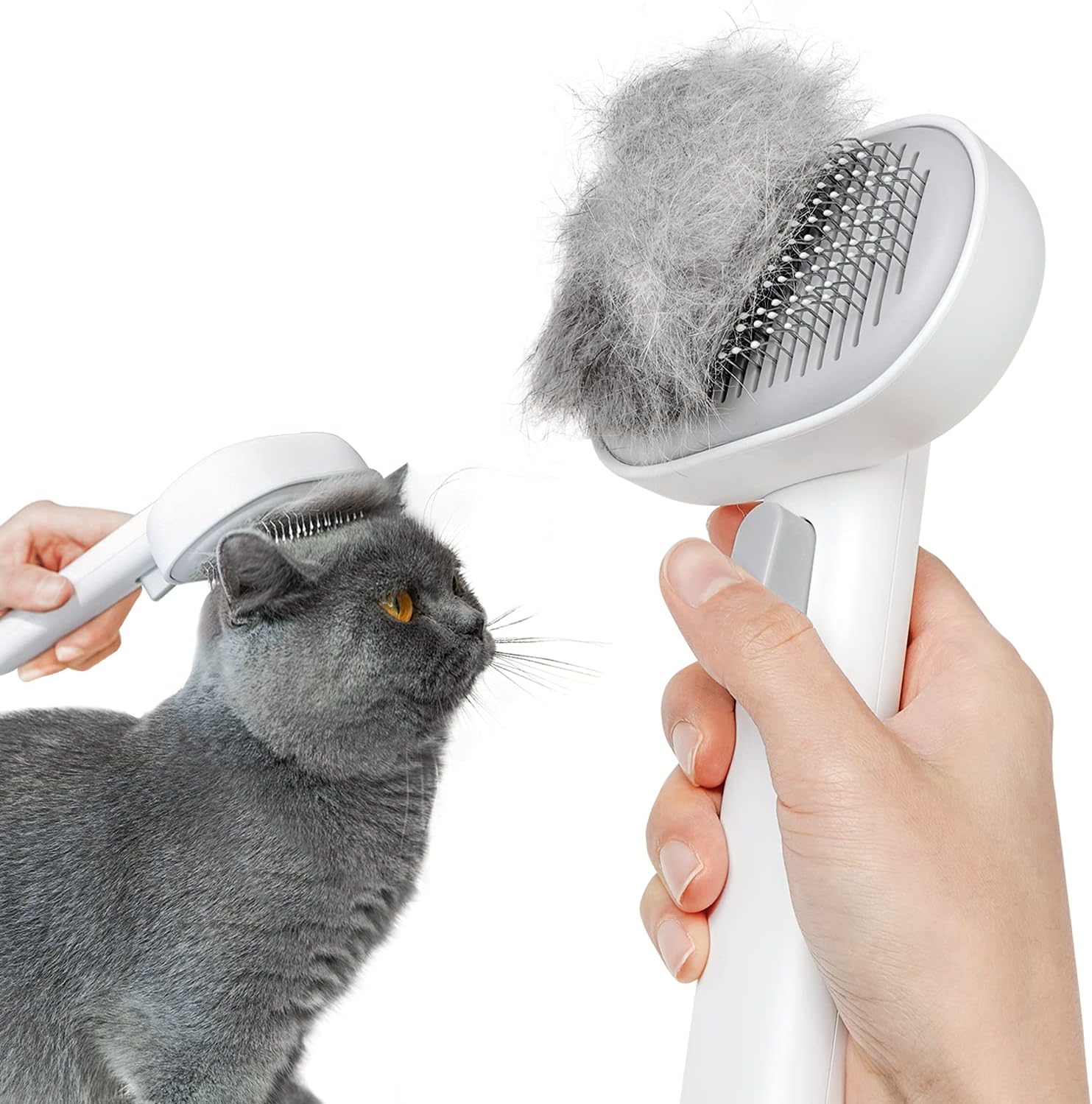 Aumuca - Cepillo para gatos de pelo largo o corto de interior, para...