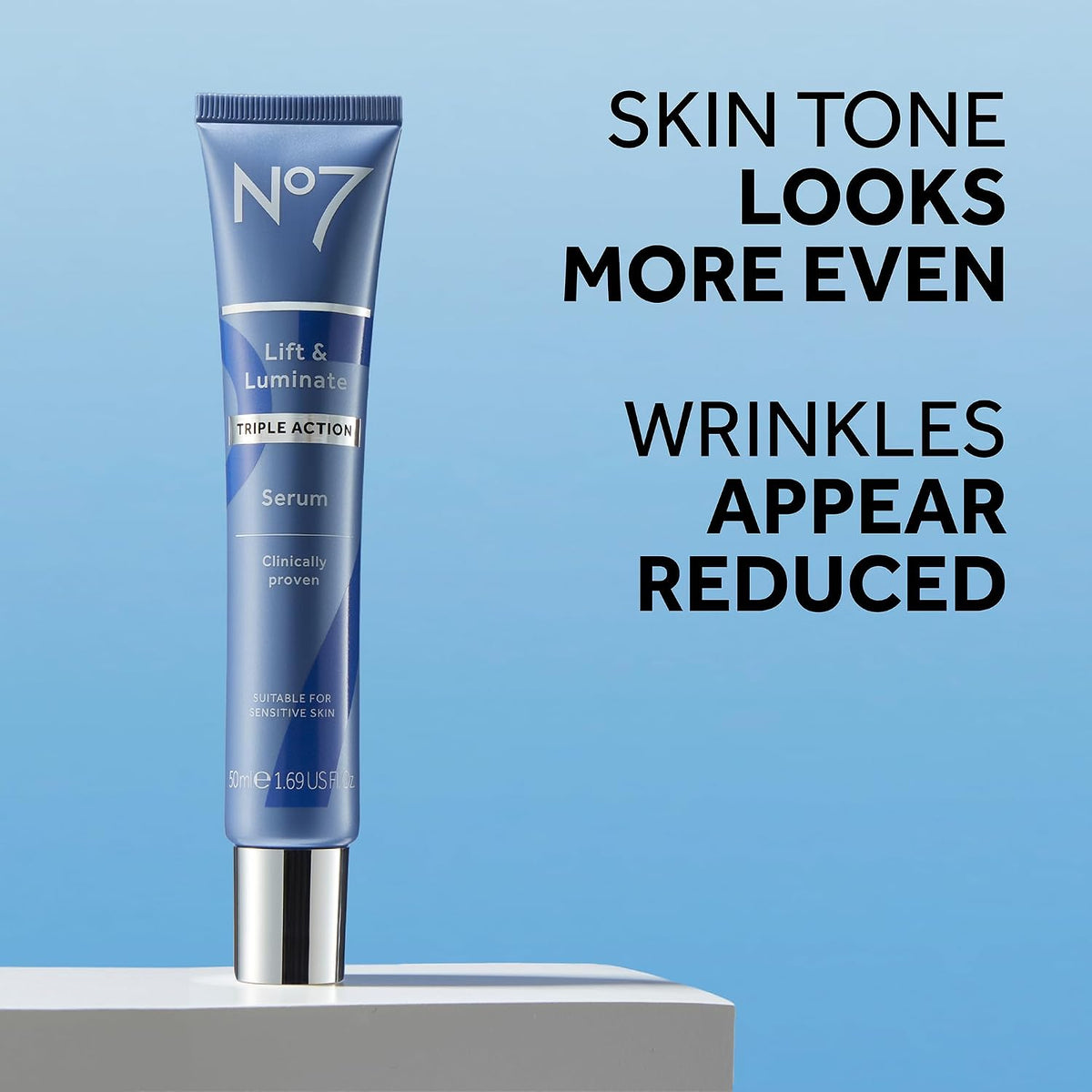 No7 Lift and Luminate Suero Facial de Triple Acción \u2013 Suero de...