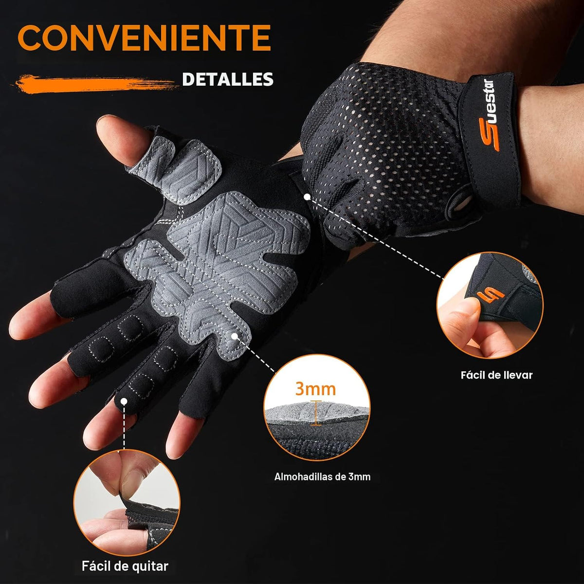 SueStar Guantes de entrenamiento para hombres y mujeres 2022, guant...