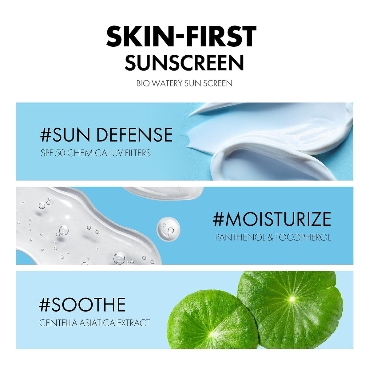 TOCOBO - Crema solar acuosa biológica SPF 50, protector solar corea...