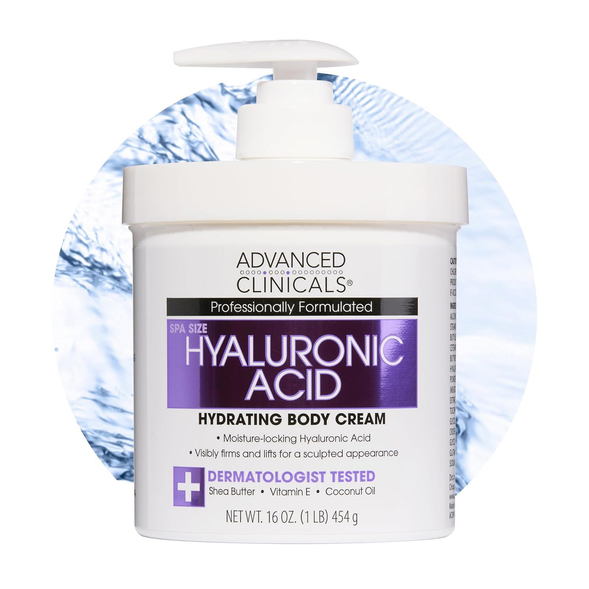 Advanced Clinicals - Crema con ácido hialurónico, loción hidratante...