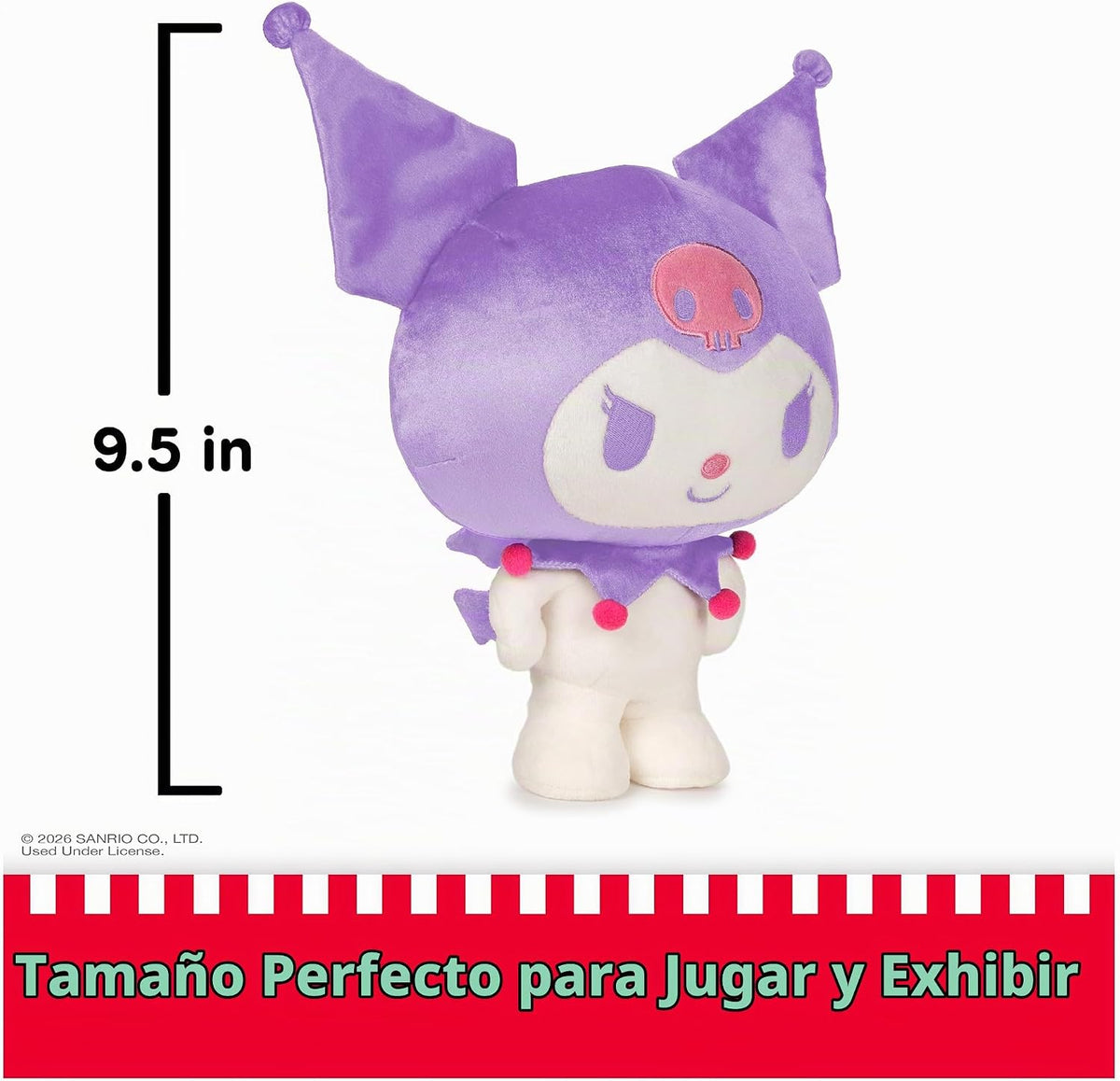 GUND - Peluche Sanrio Hello Kitty Kuromi, animal de peluche premium...