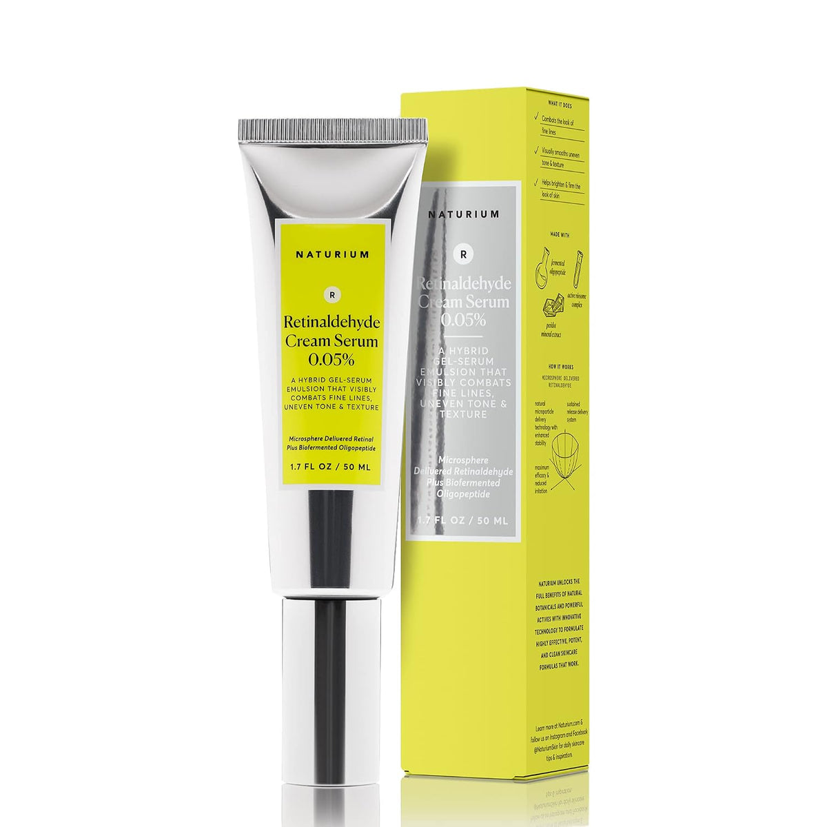 Suero de Crema de Retinaldehído Naturium 0.05%, Cuidado Facial y de...