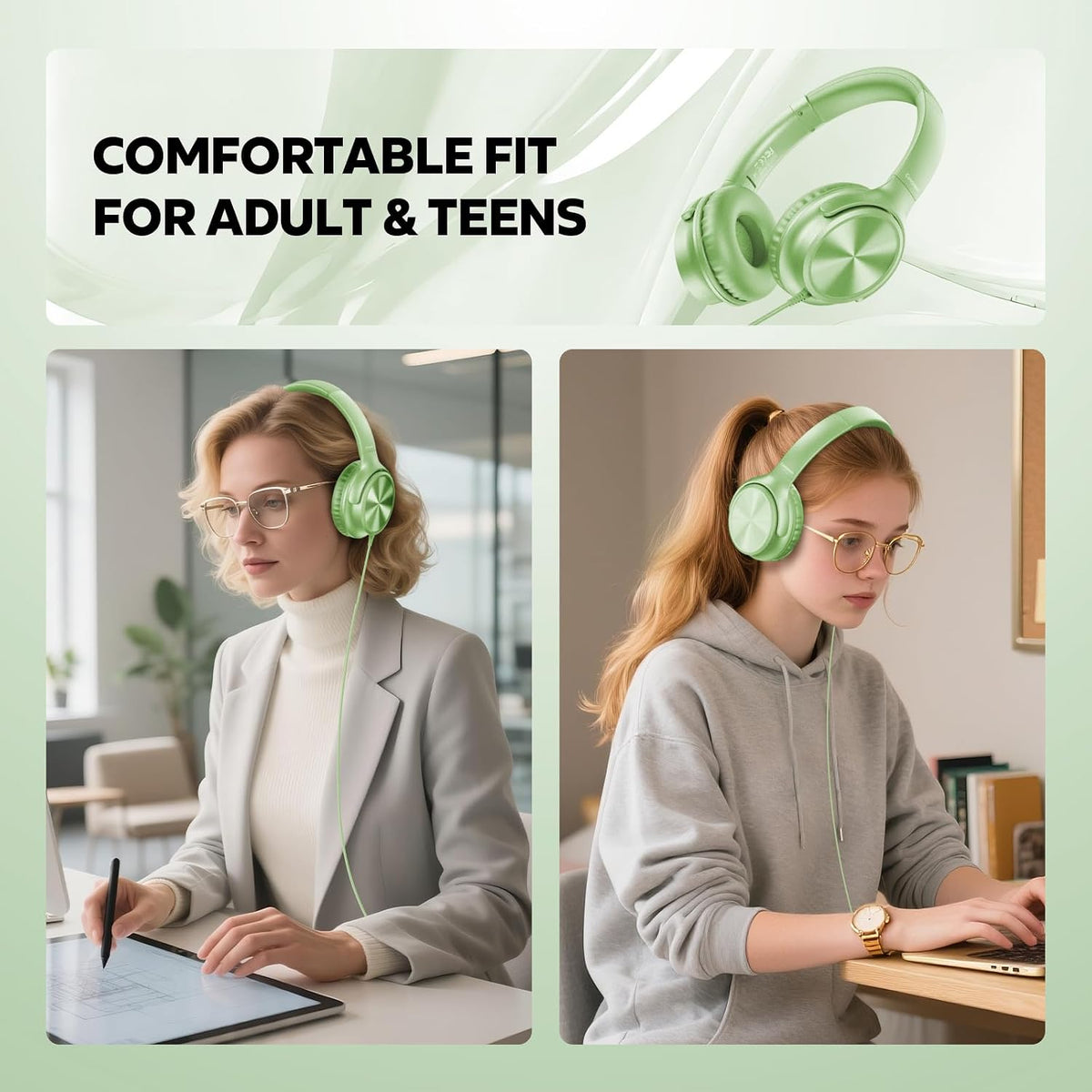 Cowyawn Auriculares USB C con cable, auriculares USB C con cable co...