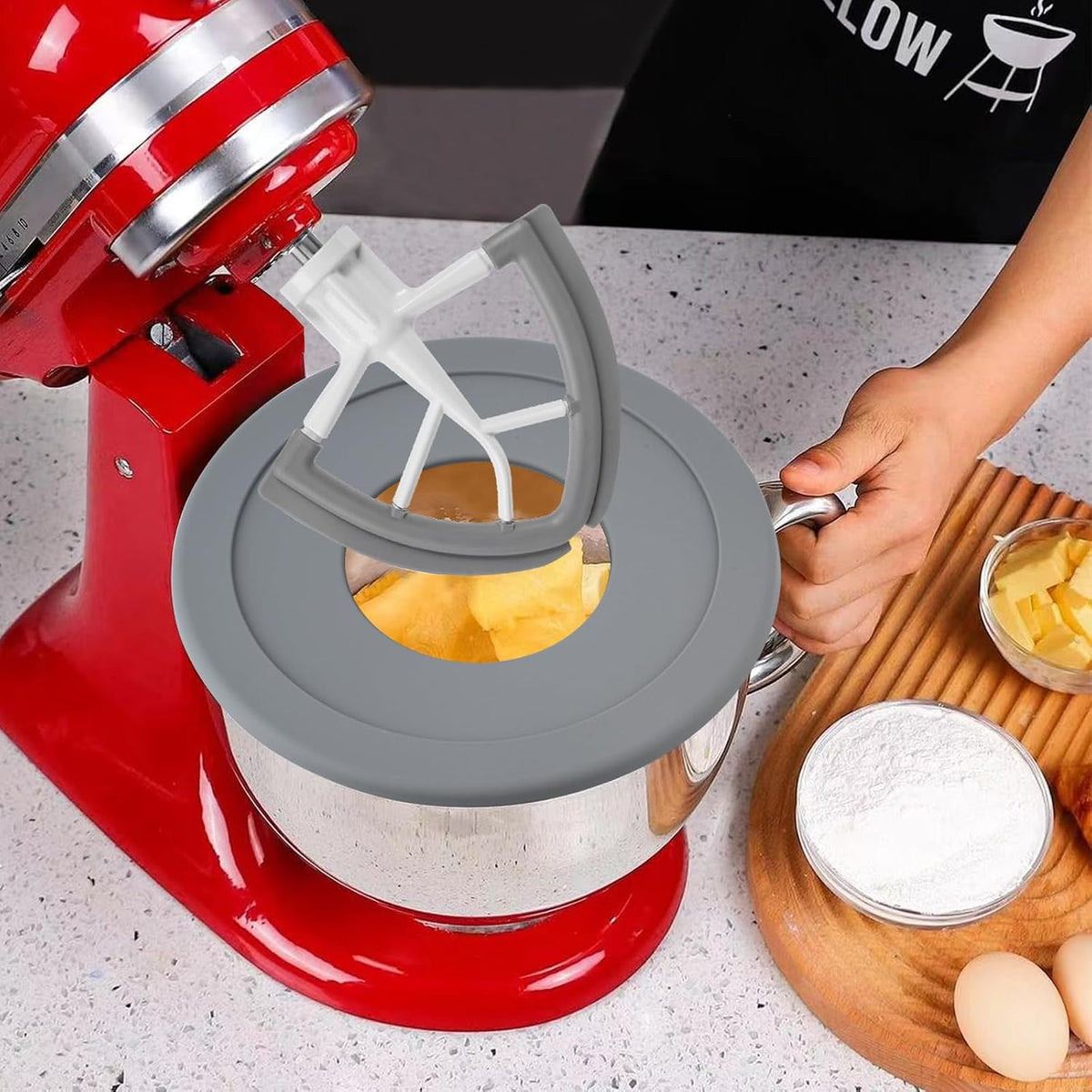 Tazón de acero inoxidable compatible con mezclador Kitchenaid de 4....