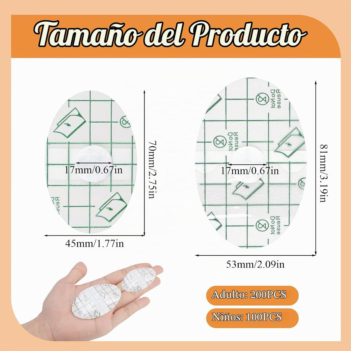 Cubiertas para los oídos para la ducha impermeables (200 L+100 pequ...