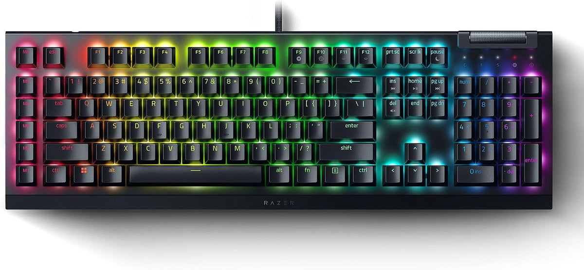 Razer BlackWidow V4 X - Teclado mecánico para juegos: Teclas verdes...
