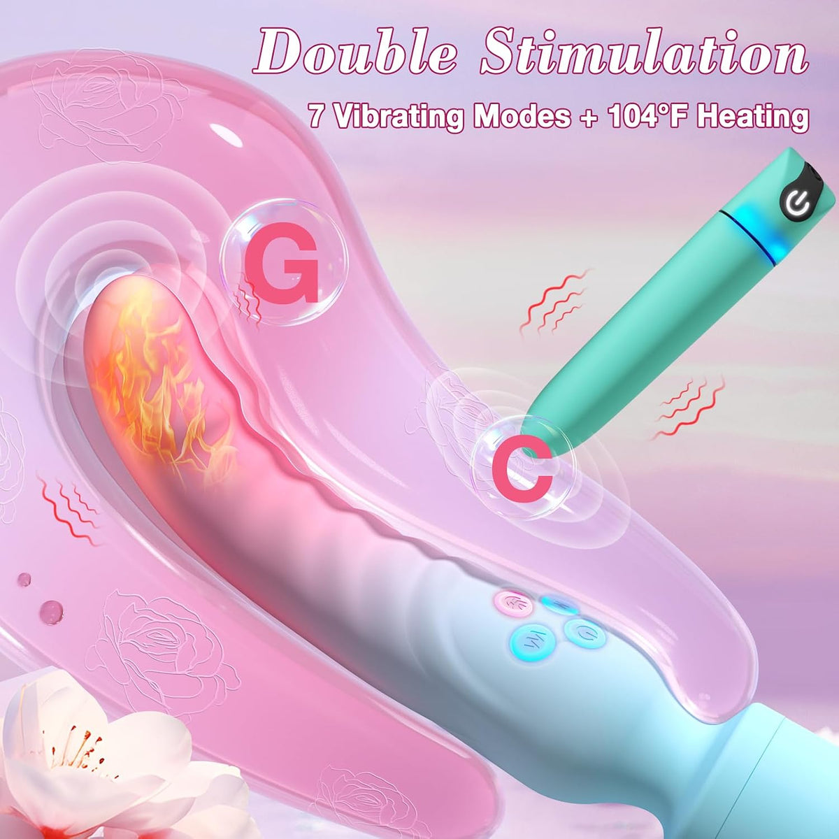 Juego de varita vibradora G Spot y lubricante a base de agua