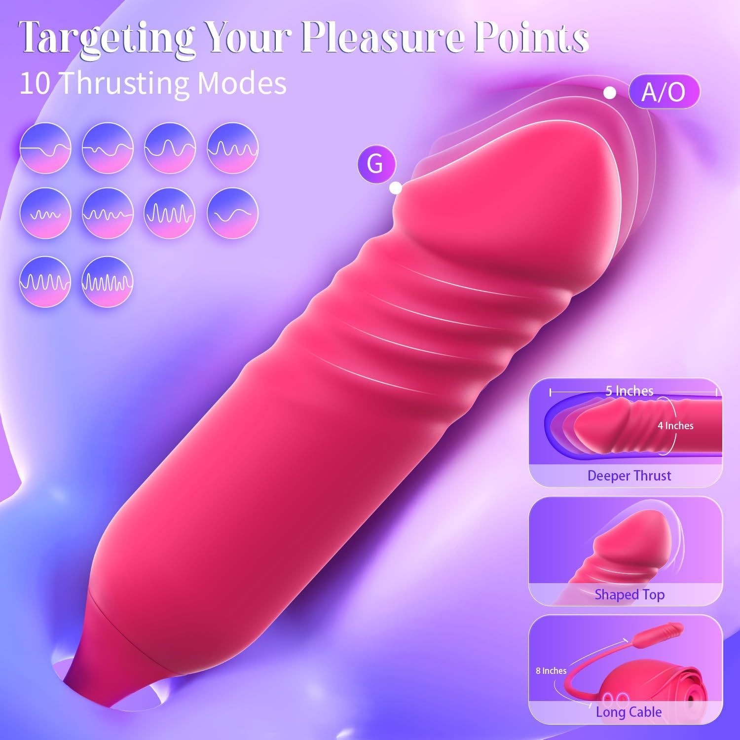 MOOLIGIRL Juguete de Rosa para Mujeres, Juguetes Sexuales, Vibrador...