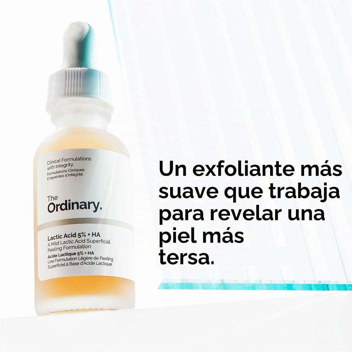 The Ordinary Ácido Láctico 5% + Ácido Hialurónico 2%, suero exfolia...