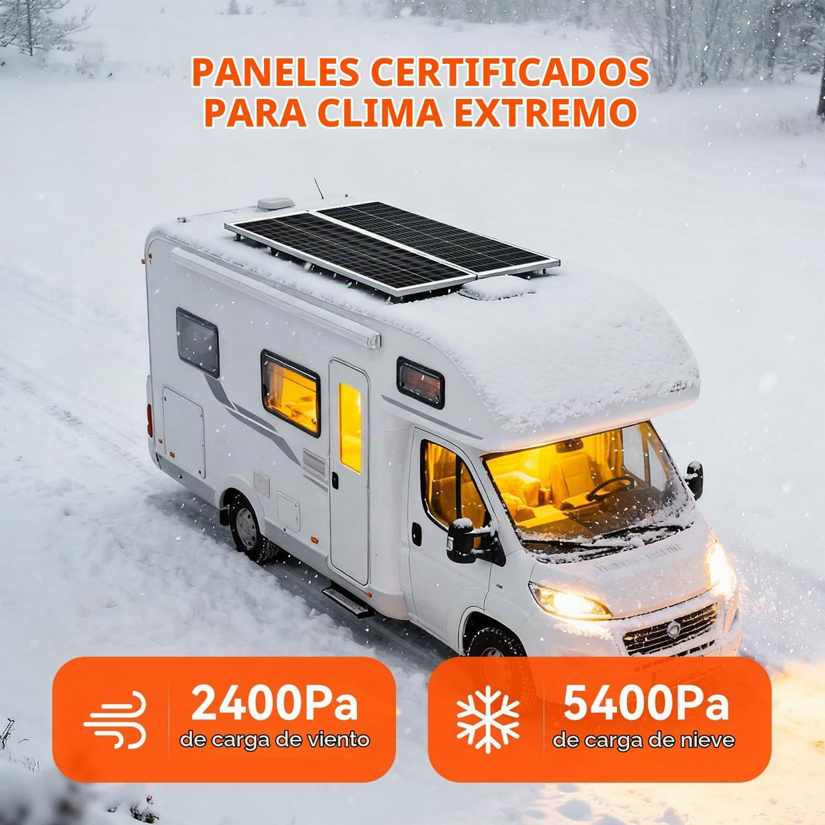 RICH SOLAR MEGA 100 Slim - Panel solar monocristalino de 100 vatios...