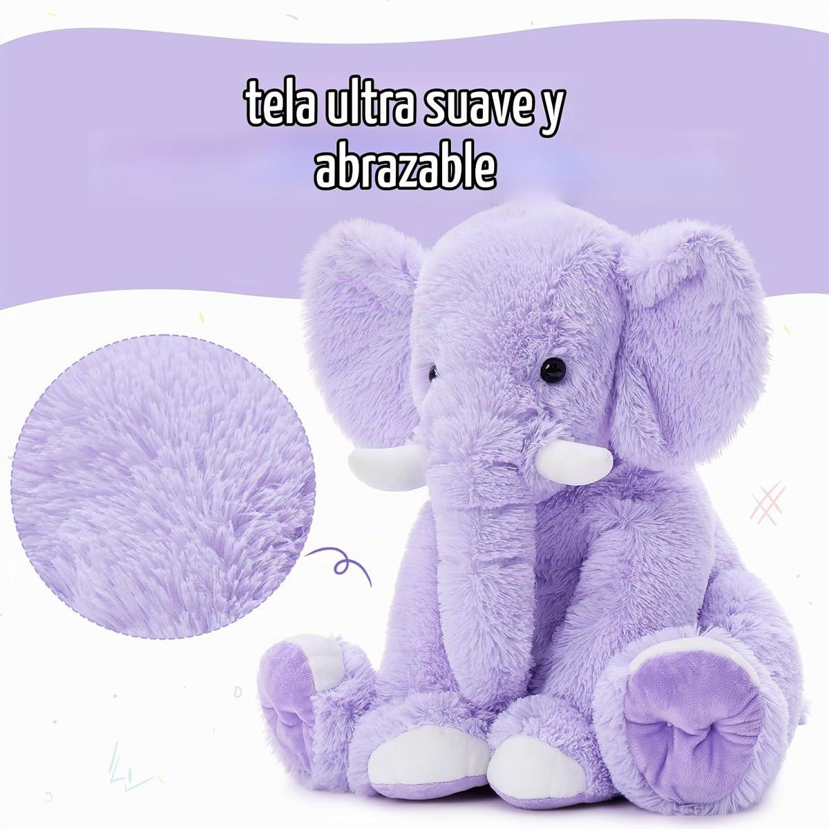 MorisMos - Elefante gigante de peluche, 19.6 pulgadas | Animal de p...
