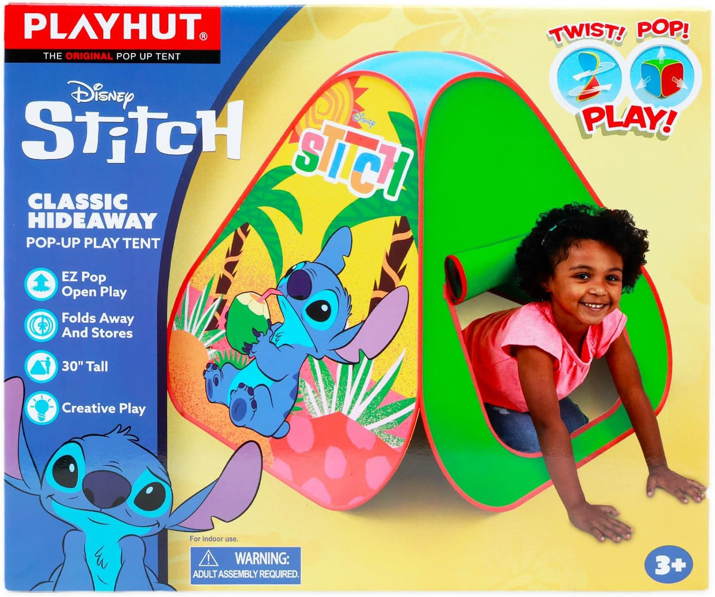 Stitch - Tienda de campaña desplegable para niños, paquete con tien...