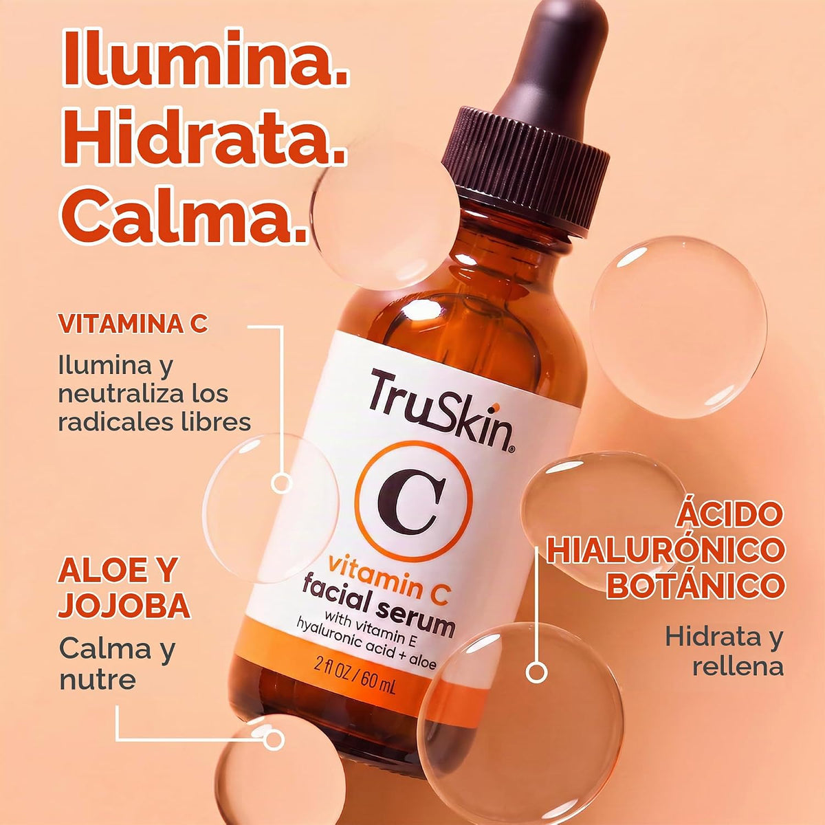 TruSkin - Suero facial con vitamina C, suero facial antienvejecimie...