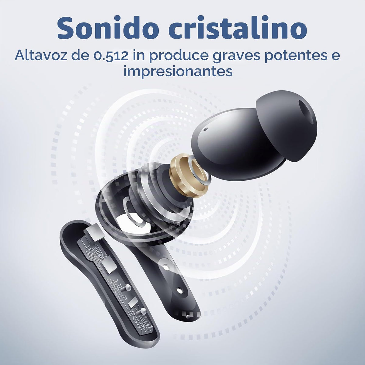 Auriculares verdaderamente inalámbricos Groovz con estuche de carga...