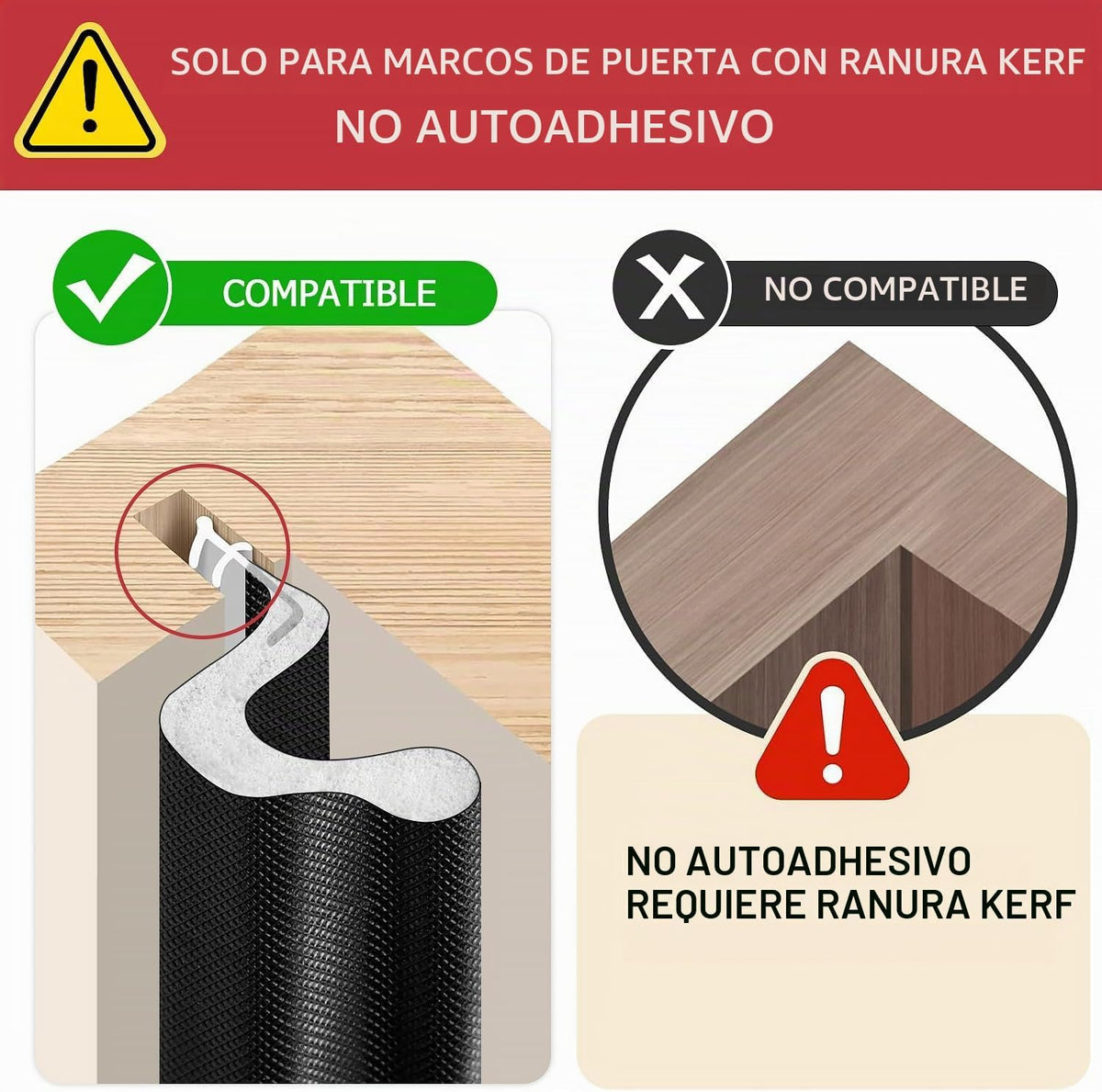 Litaibai Burletes de Gran Tamaño para Puertas para Espacios Más Gra...