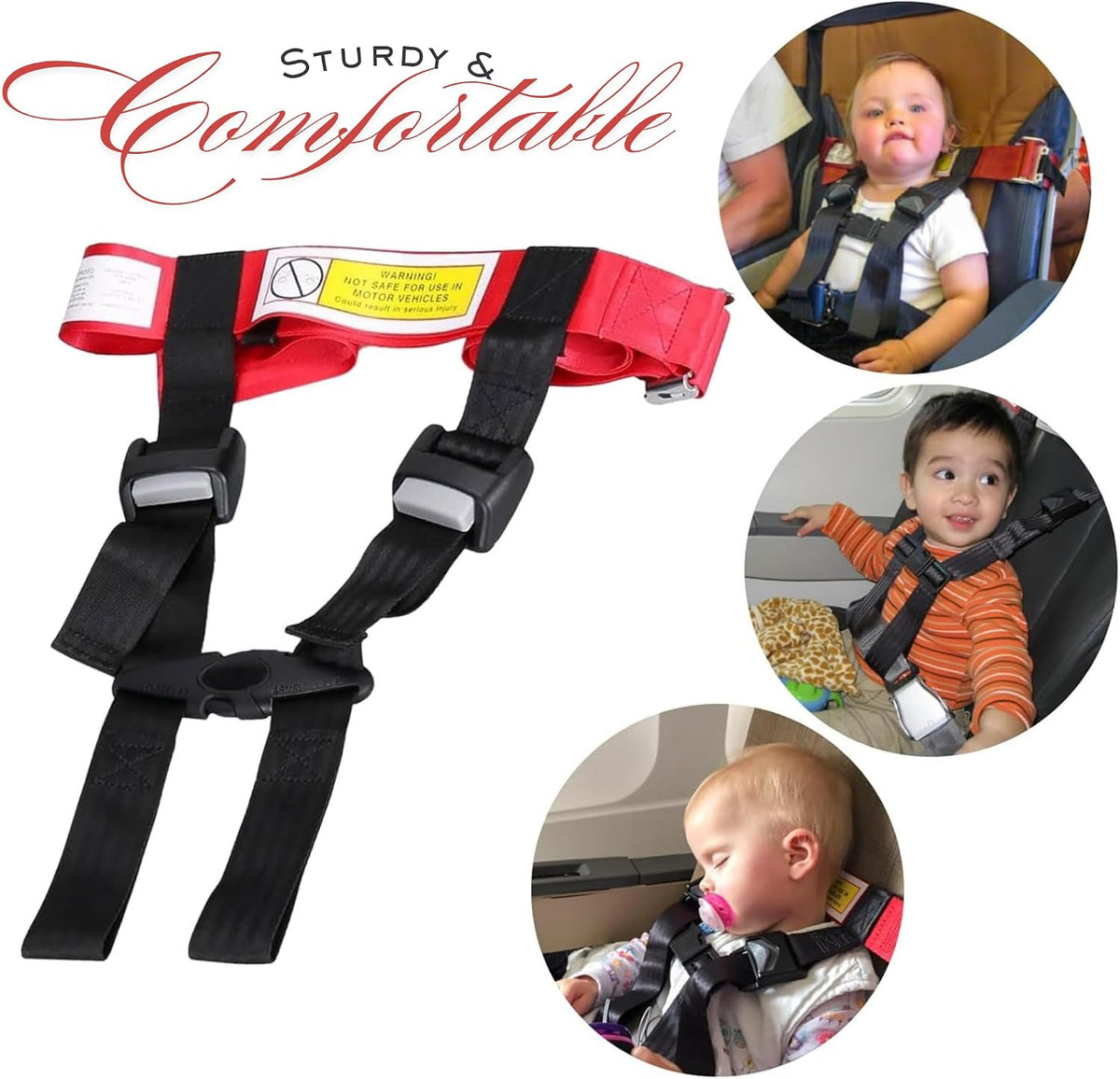 Arnés de viaje para avión para niños - Arnés de viaje portátil y li...