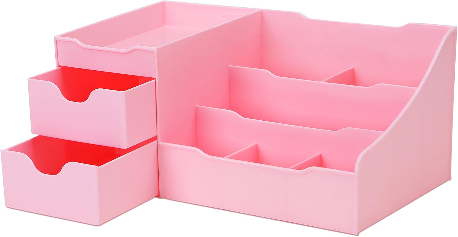 Despejado diseños Maquillaje Organizador con cajones