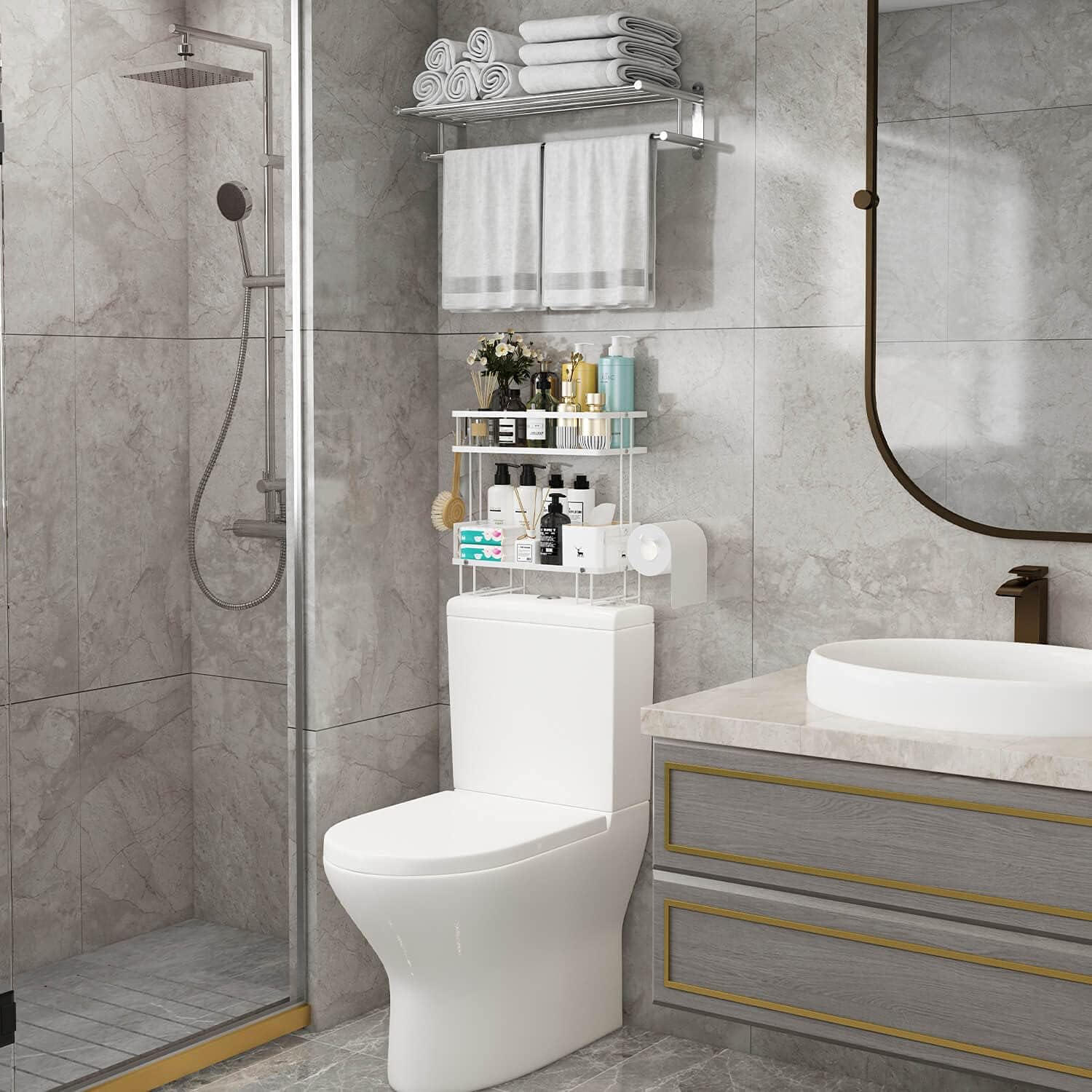 Organizador de Baño Godboat - Gabinete de Almacenamiento Sobre el I...